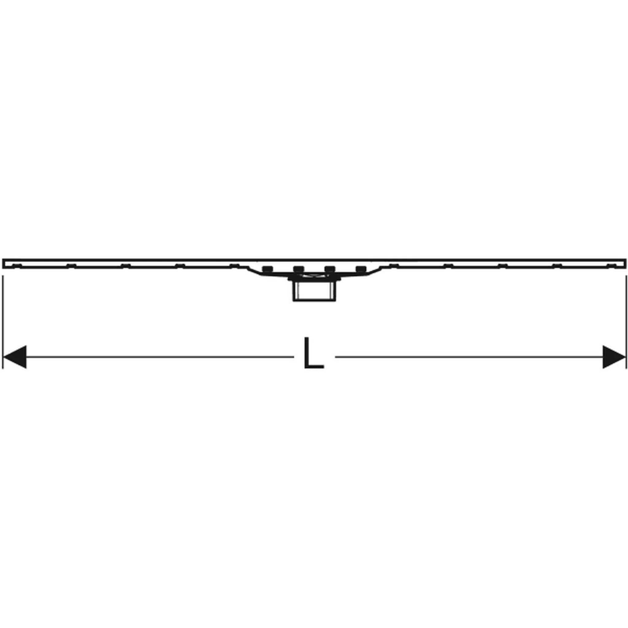 Geberit CleanLine80, 30-110cm Edelstahl geb., 1 Stk.