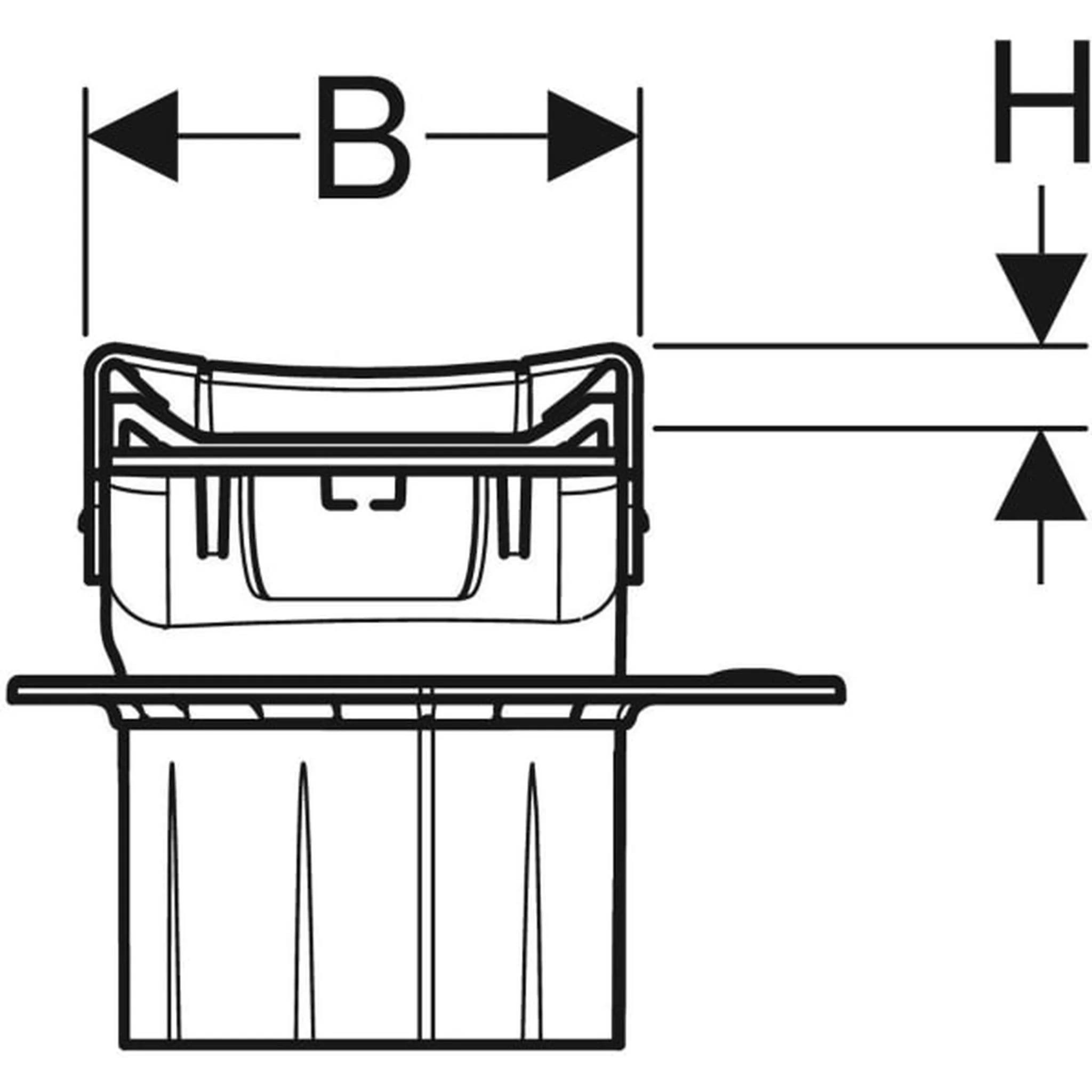 Geberit CleanLine80, 30-110cm Edelstahl geb., 1 Stk.