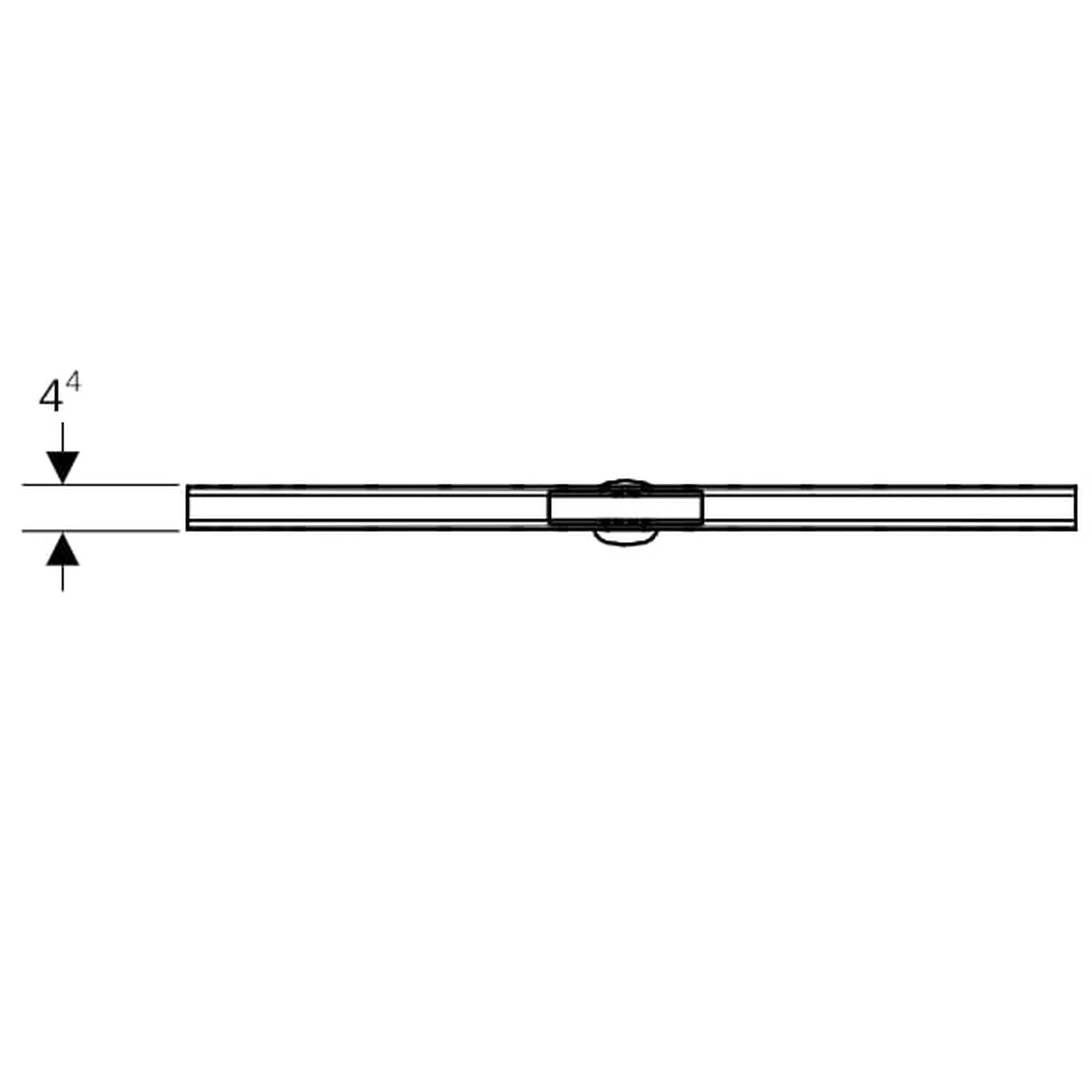 Geberit CleanLine80, 30-110cm Edelstahl geb., 1 Stk.