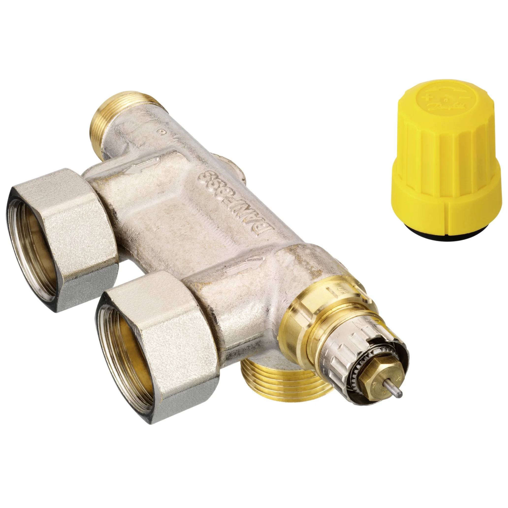 Danfoss Anschlussarmatur VHS-UR Heizkörper R 1/2, Eck, vernickelt, 1 Stk.