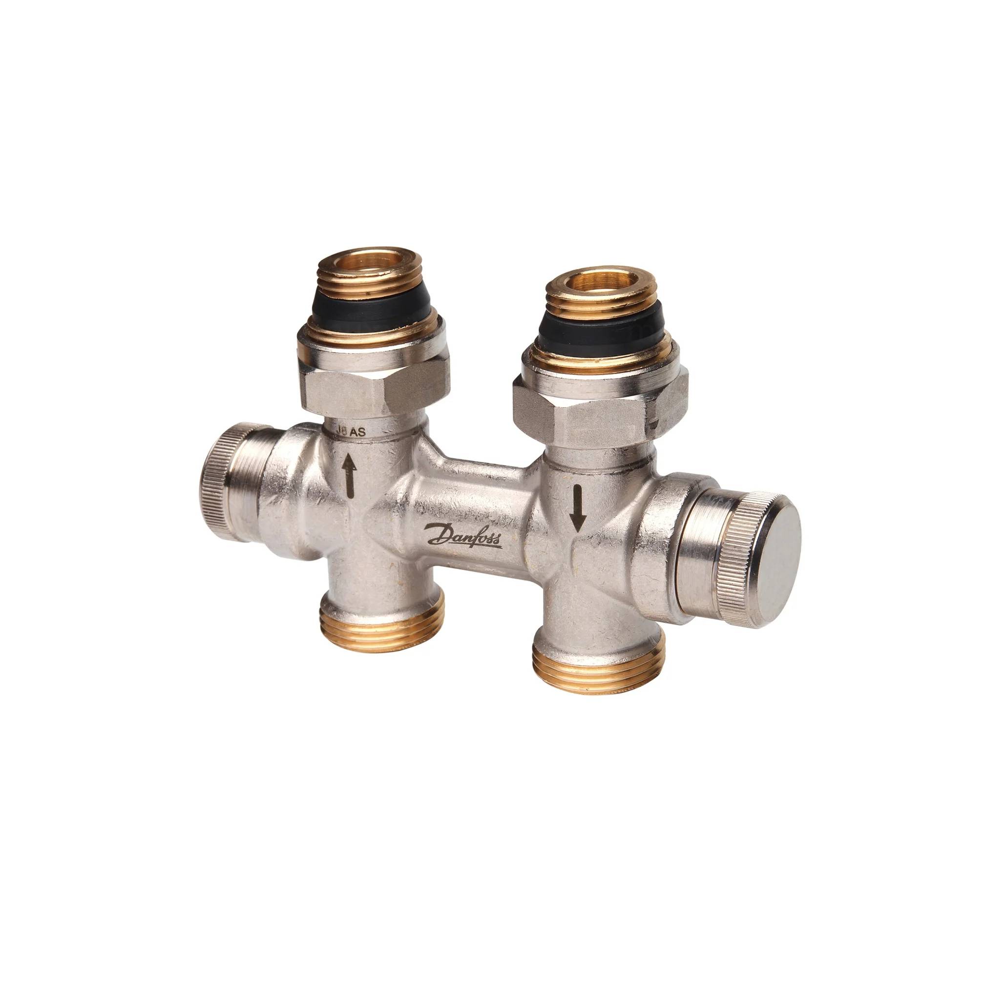 Danfoss dynamischer Hahnblock RLV-KDV für Ventil-HK R 1/2 Zoll, Durchgang, 1 Stk.