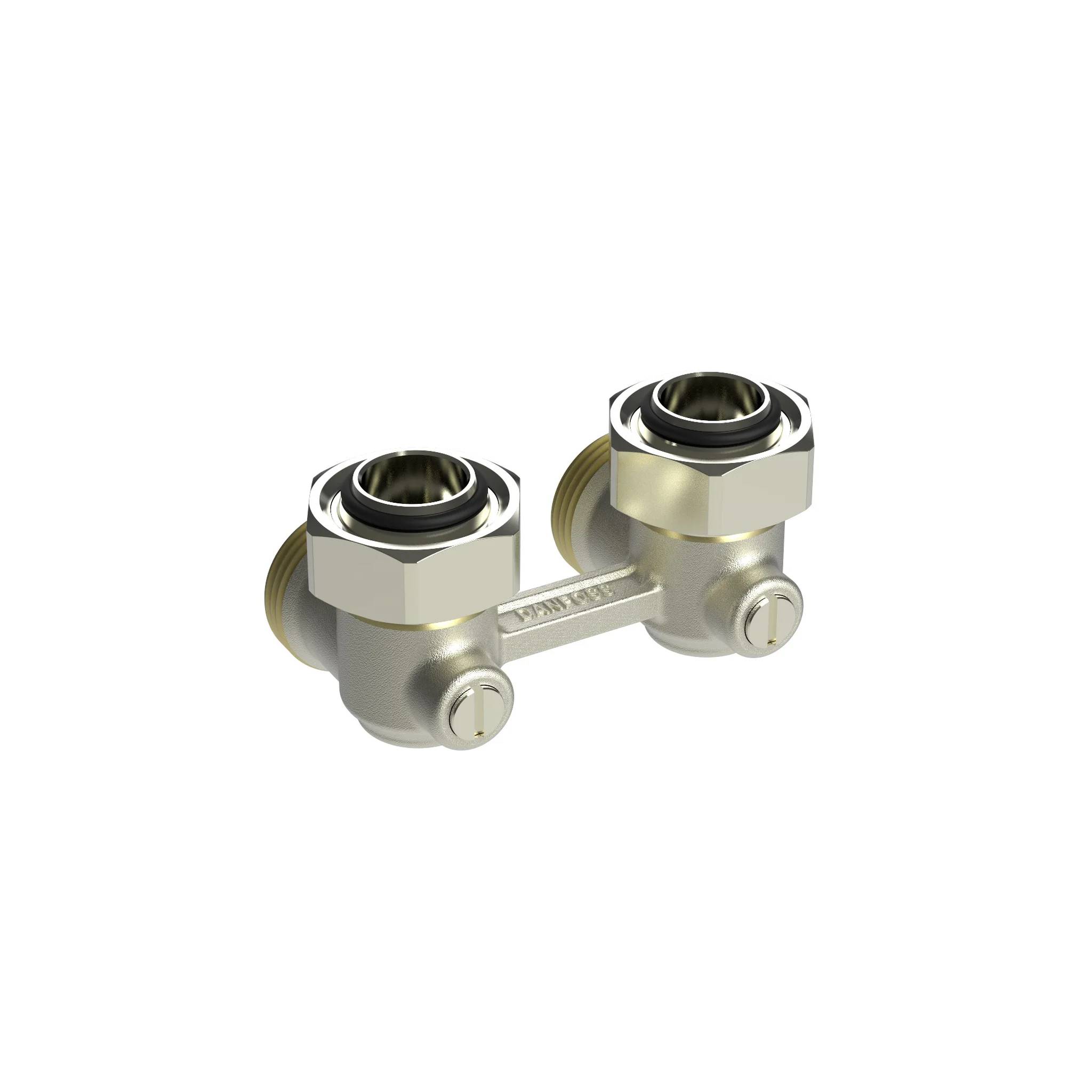Danfoss Universalverschraubung RLV-KB für Ventil-HK, Heizkörper G 3/4, Eck, Packung mit 6 Stk.