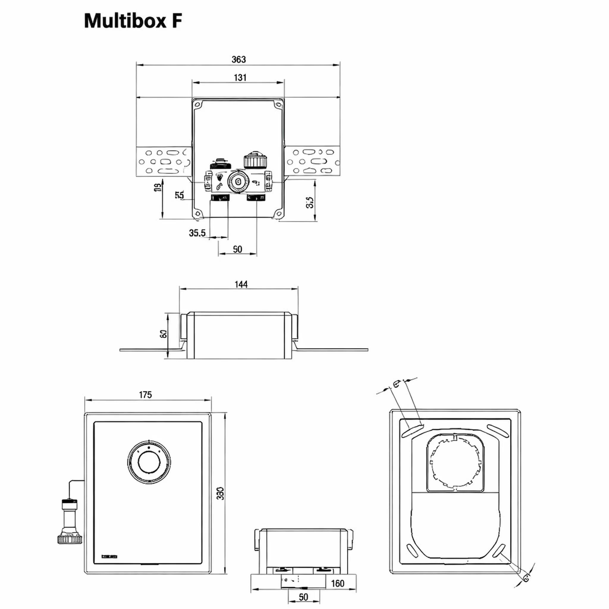 IMI Heimeier Multibox F weiß, 1 Stk.
