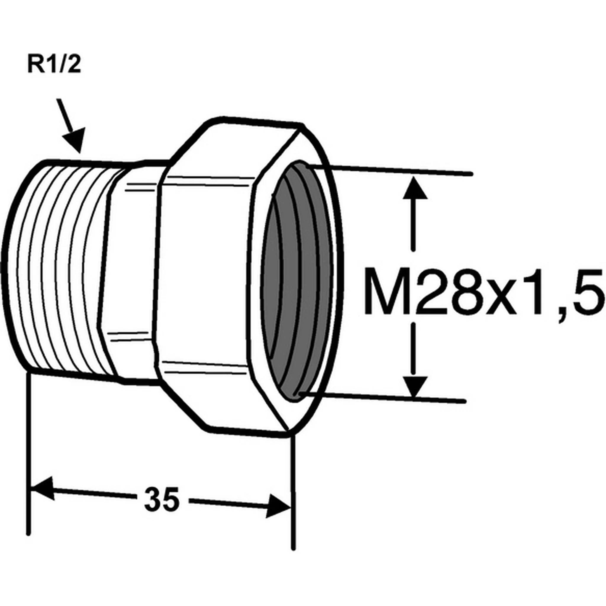 IMI Heimeier Renovett Heizkörperanschl.1/2 ZollxM28 Nr.50721115, 1 Stk.