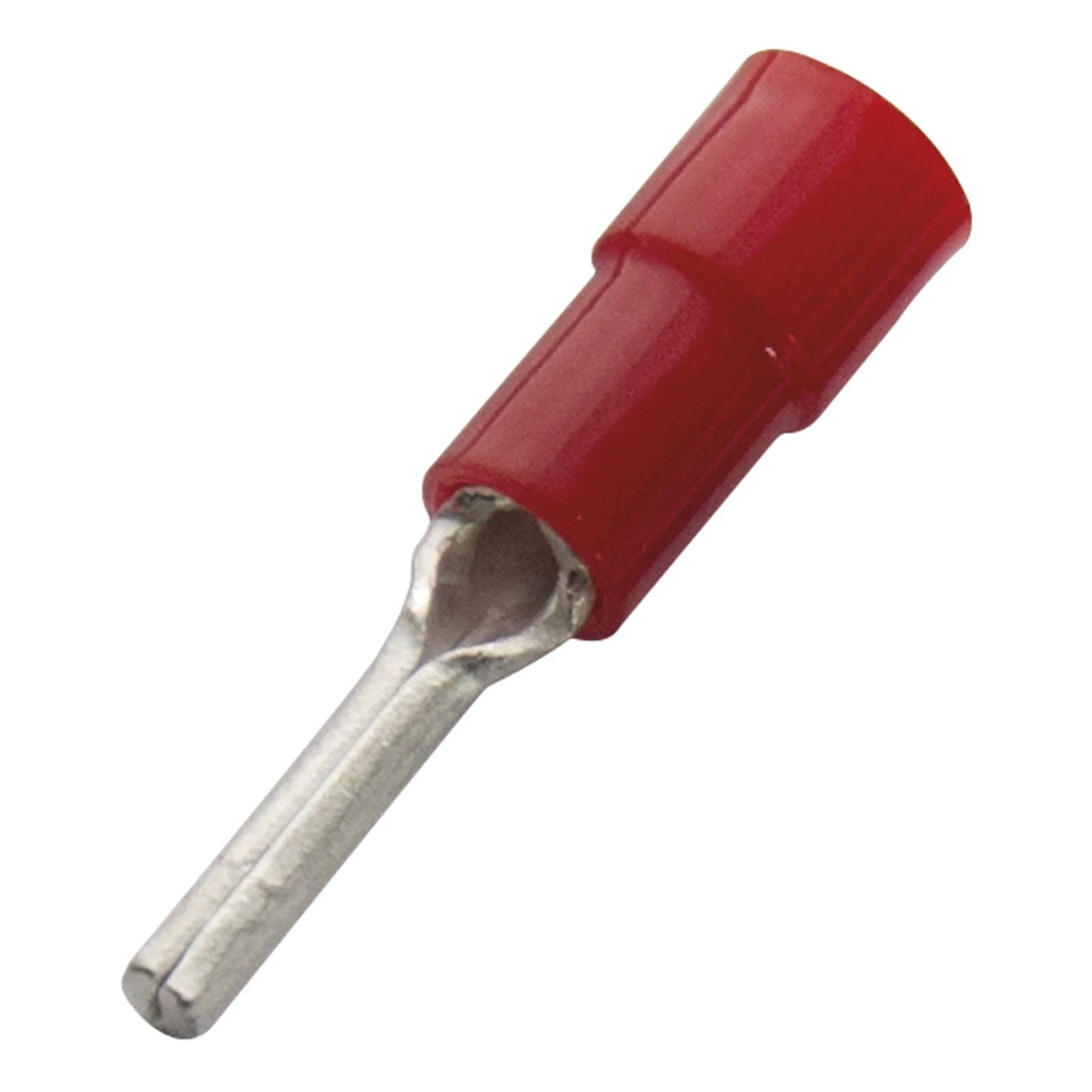 Haupa Rundstift PVC isol. 0,5 - 1,0mm2 12mm, Packung mit 100 Stk.
