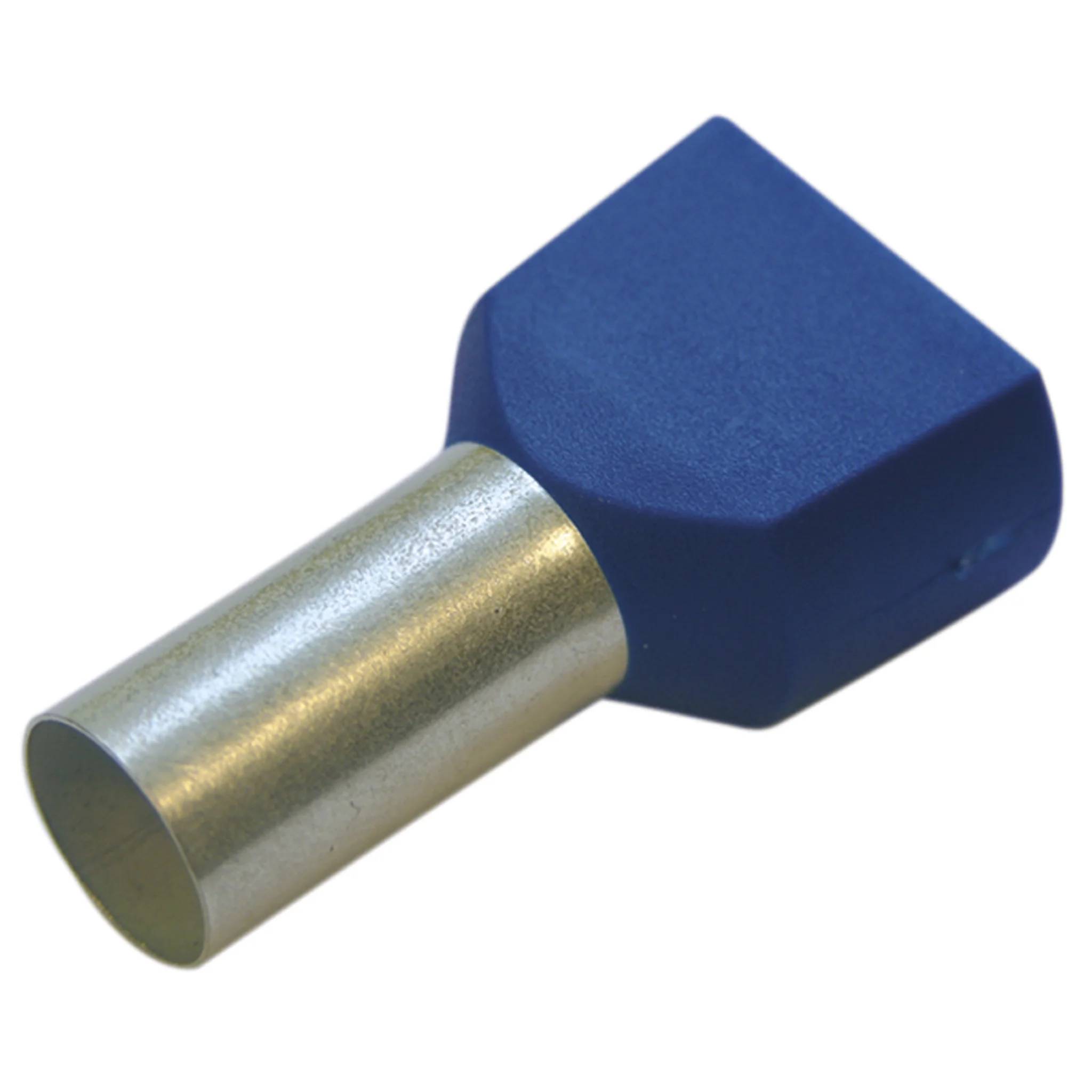 Haupa Twin-Aderendhülse 2,5/10 blau, 100 Stk.
