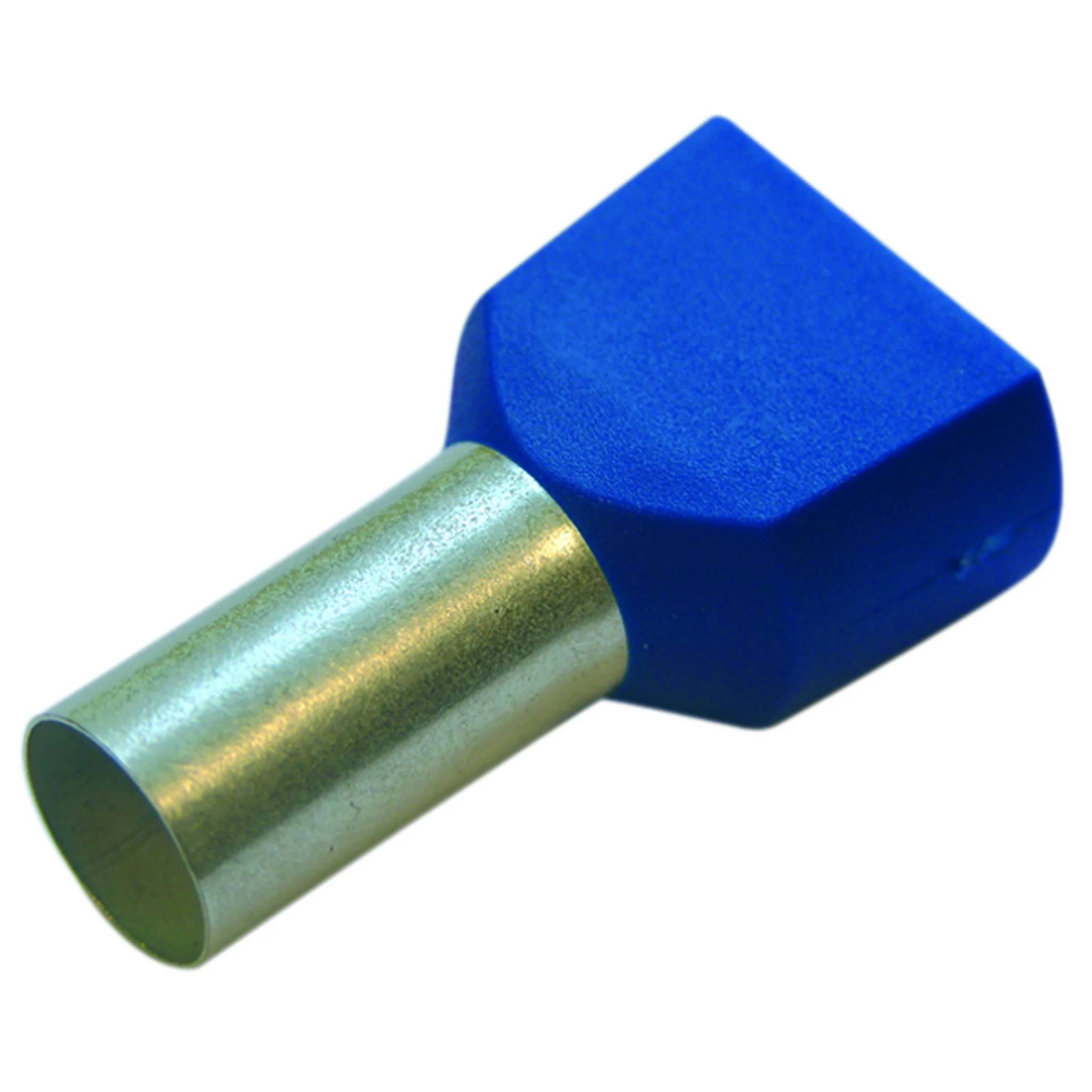Haupa Twin-Aderendhülse 2,5/10 blau, 100 Stk.