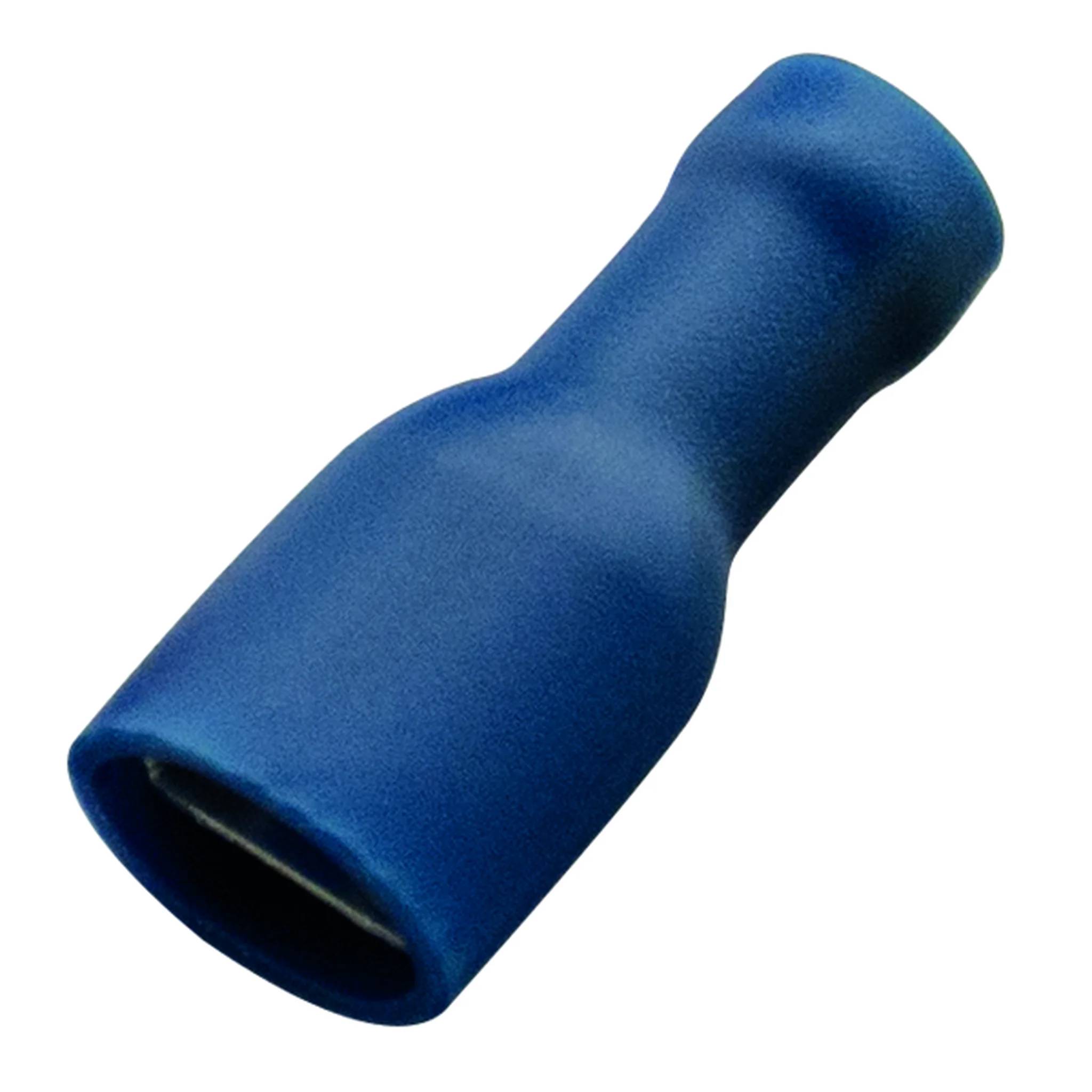 Haupa Flachsteckhülse blau vollisoliert 1,5-2,5/6,3x0,8 PVC, 100 Stk.