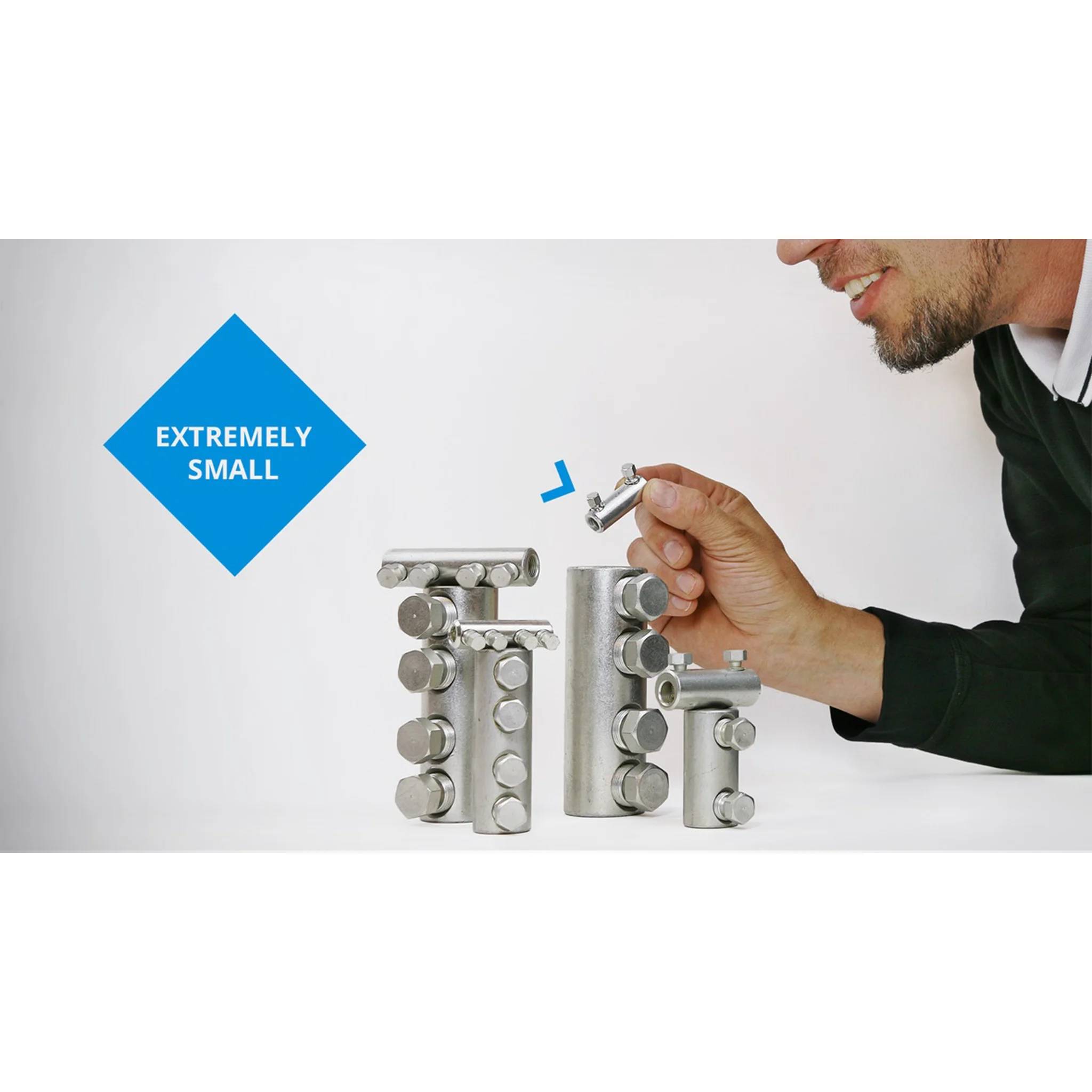 Filoform Ensto Schraubverbinder-1kV Längswass.di. Al35-95 Cu35-95,2x Abrisskopfschrauben, 1 Stk.
