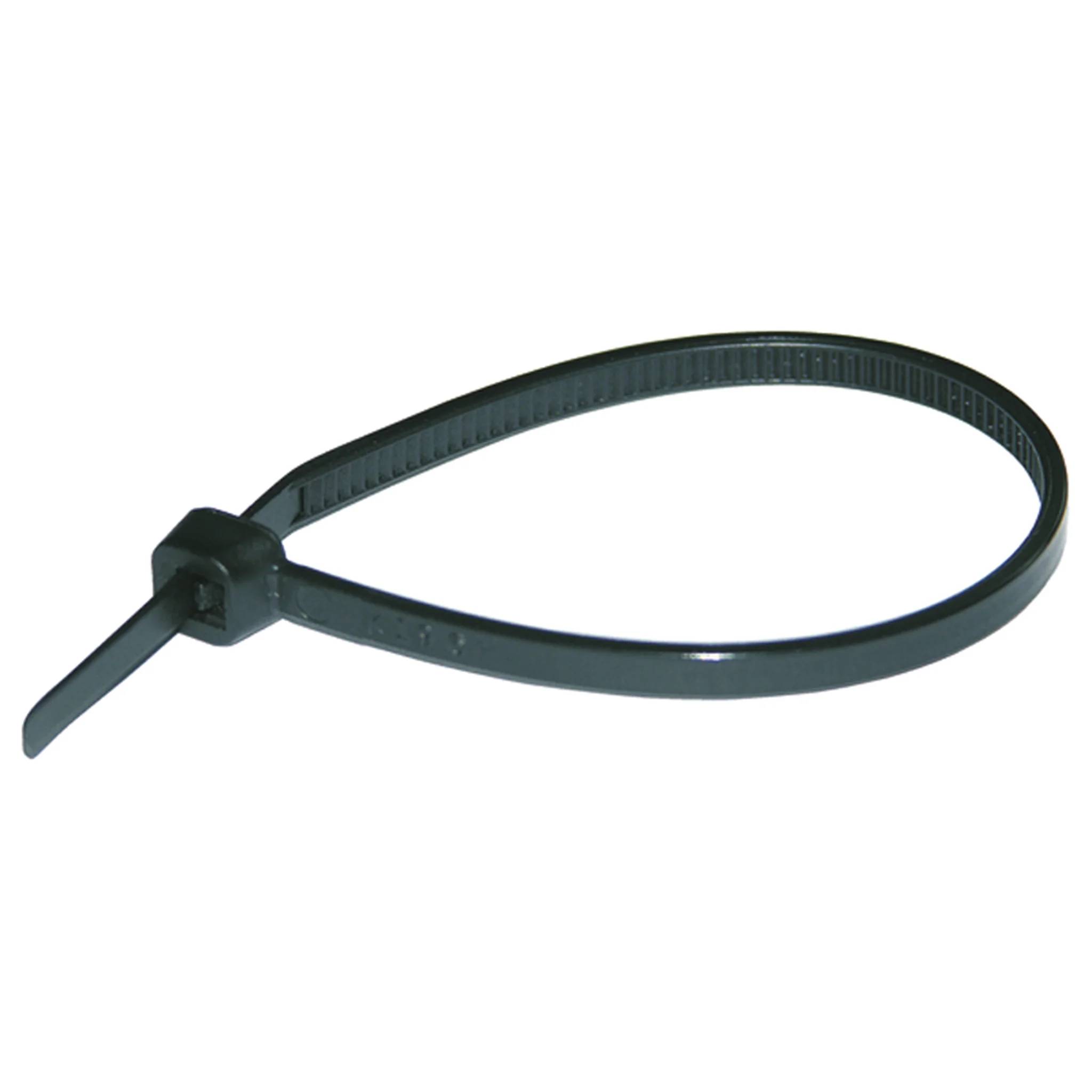 Haupa Kabelbinder, Nylon, Farbe schwarz 142 x 3,2mm, Packung mit 100 Stk.