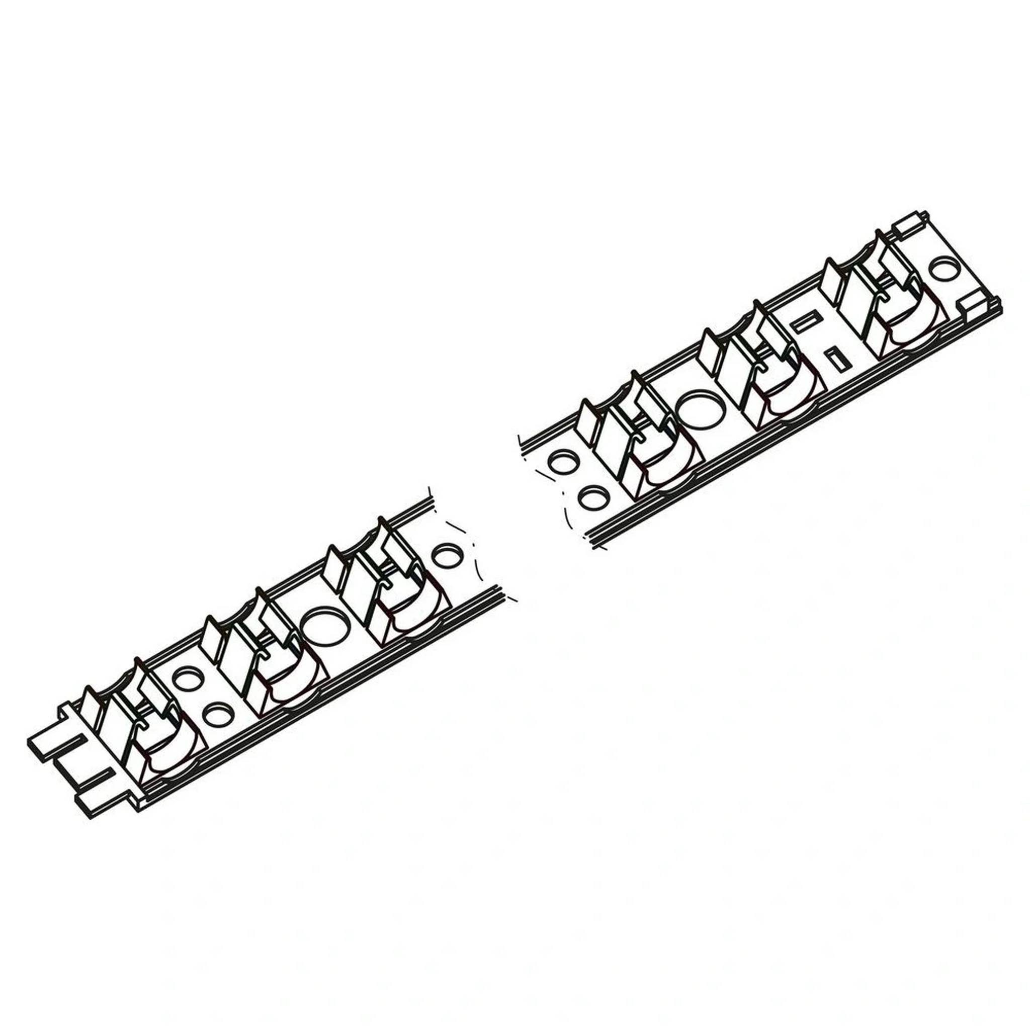 REHAU RAUFIX-Schiene 16, 17, 20 mm, ohne Widerhaken, 1 Stk.