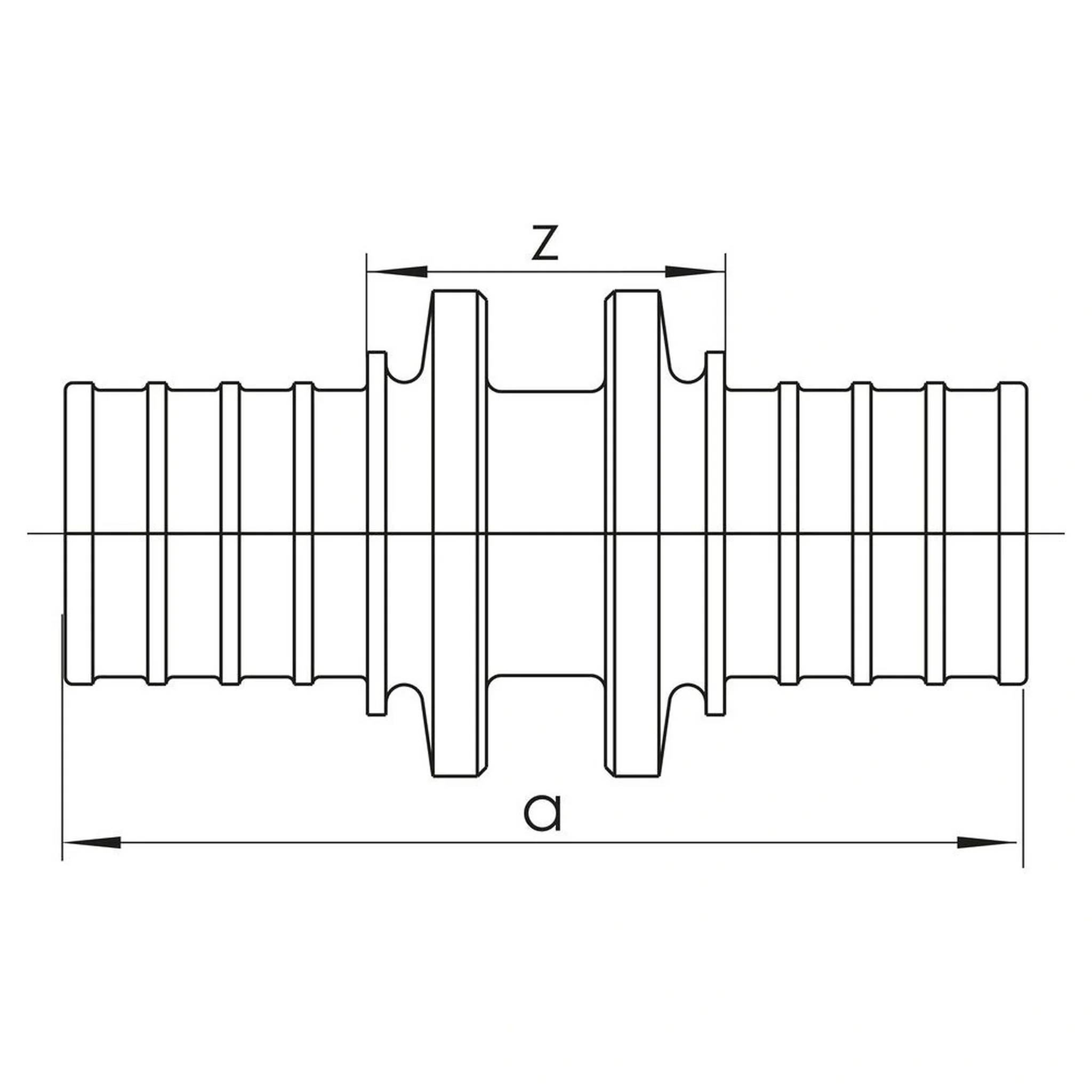 REHAU Kupplung, SDR 11, LX, 50, 50, 1 Stk.