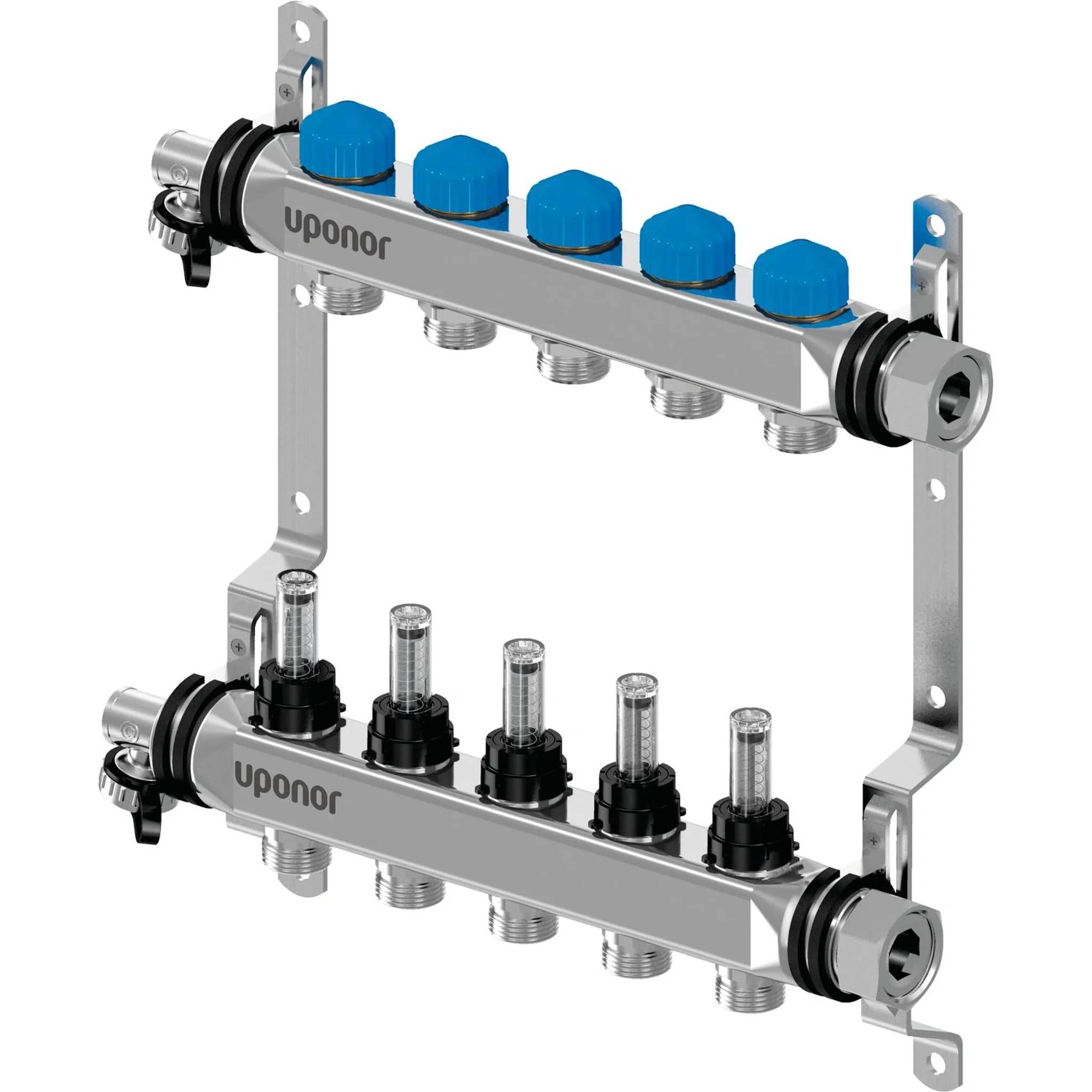 UPONOR Vario S Verteiler, DFC, 7x3/4, Euro, 1 Stk.