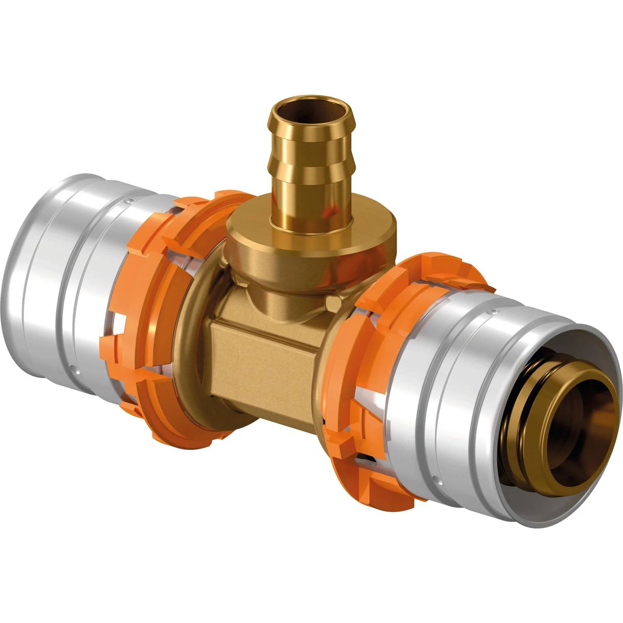UPONOR Q&E T-Stück Übergang, S-Press 20, Q&E 9,9, Press 20, 2 Stk.