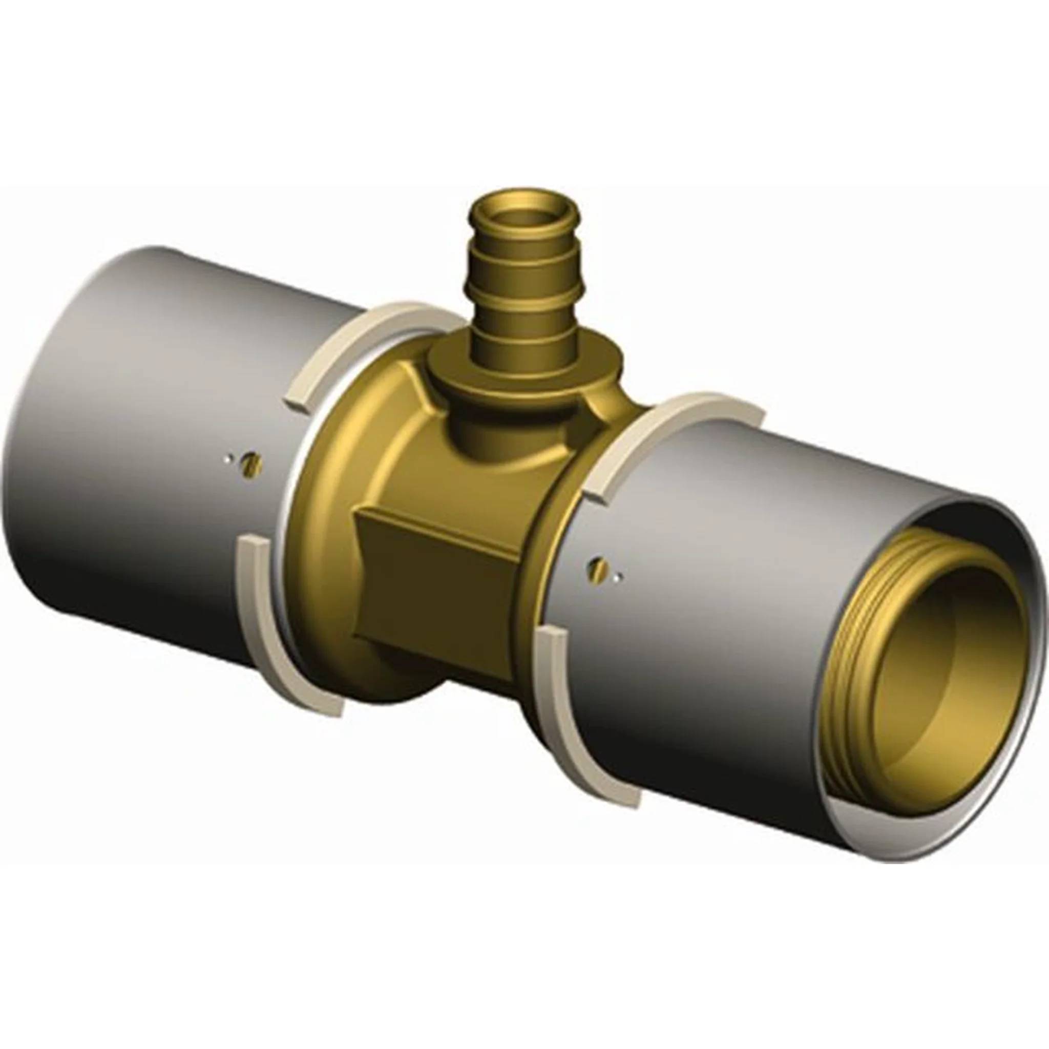UPONOR Q&E T-Stück Übergang, S-Press 20, Q&E 9,9, Press 20, 2 Stk.