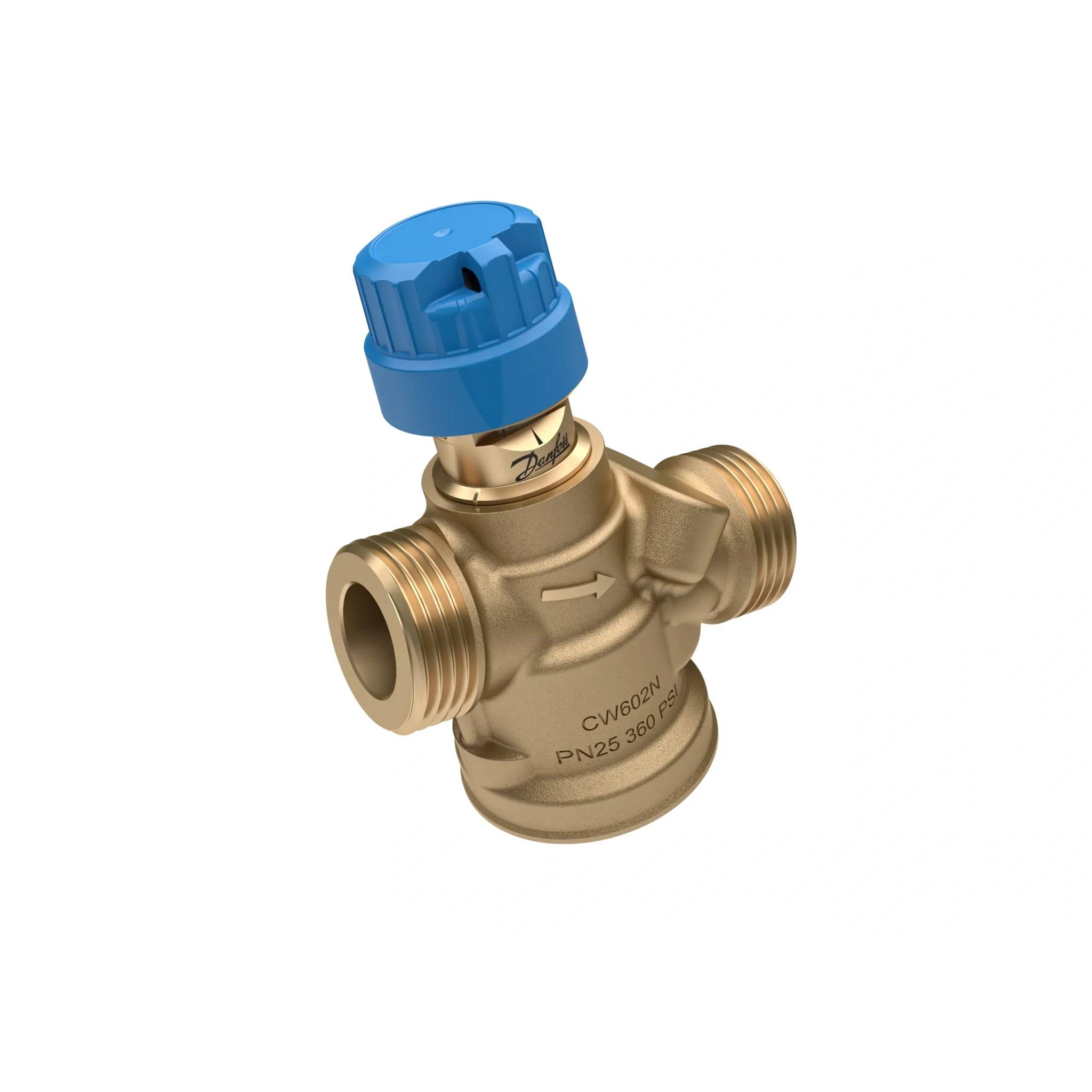 Danfoss druckunabh. Regelventil, ABQM 4,0, DN20, 110-1100 l/h, oh. Messnip., 1"AG, 1 Stk.