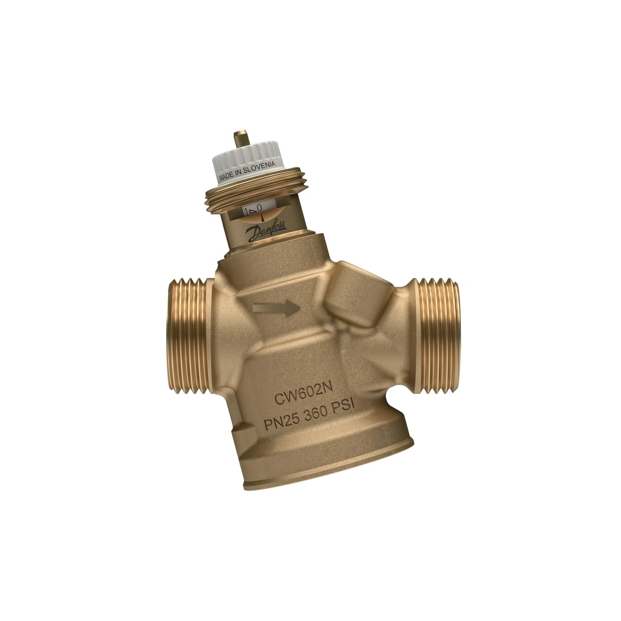 Danfoss druckunabh. Regelventil, ABQM 4,0, DN20, 110-1100 l/h, oh. Messnip., 1"AG, 1 Stk.