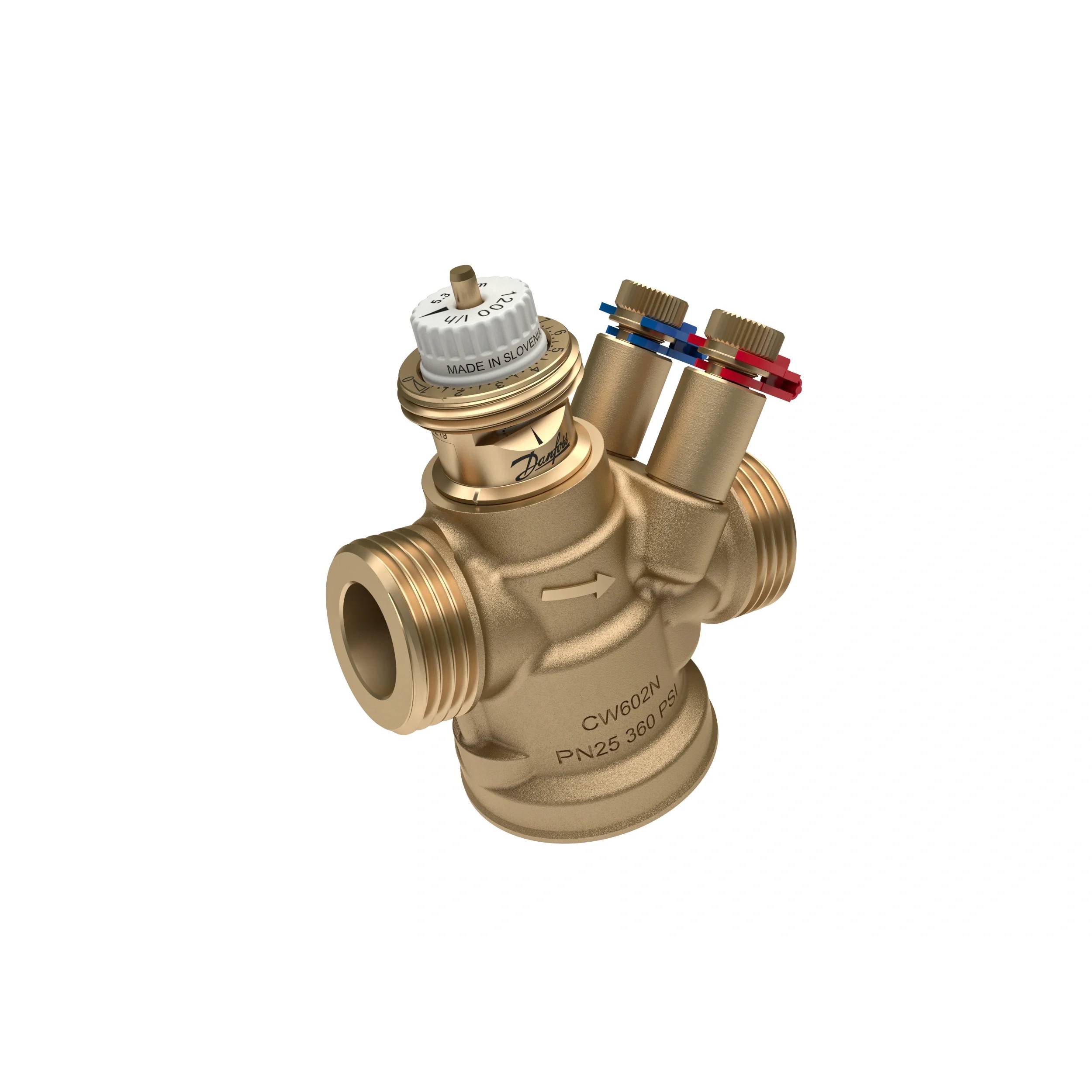 Danfoss Druckunabh. Regelventil, ABQM 4,0, DN15, 65-650 l/h, mit Messnippel 3/4" AG, 1 Stk.