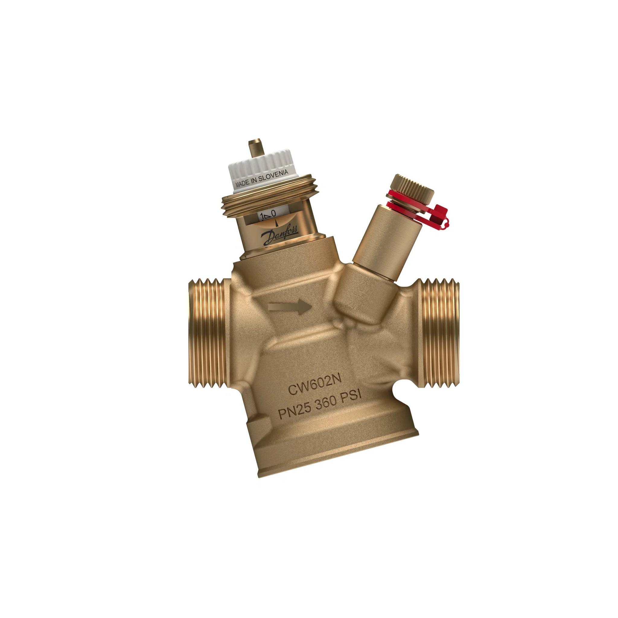Danfoss Druckunabh. Regelventil, ABQM 4,0, DN15, 65-650 l/h, mit Messnippel 3/4" AG, 1 Stk.