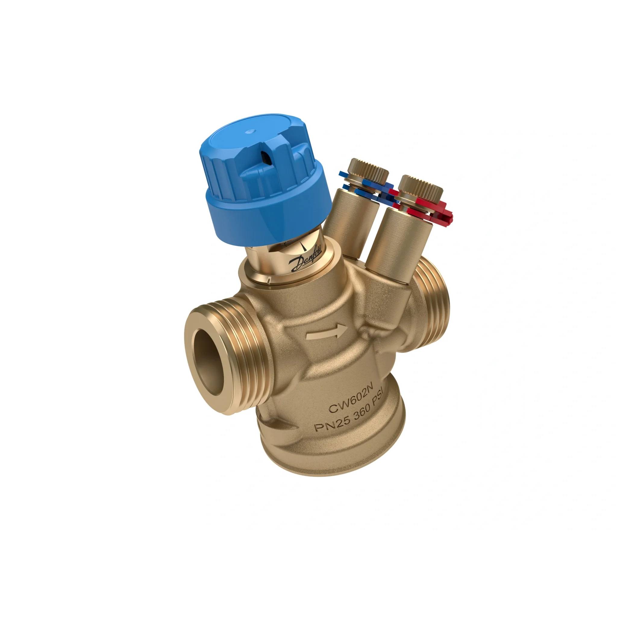 Danfoss Druckunabh. Regelventil, ABQM 4,0, DN15, 65-650 l/h, mit Messnippel 3/4" AG, 1 Stk.