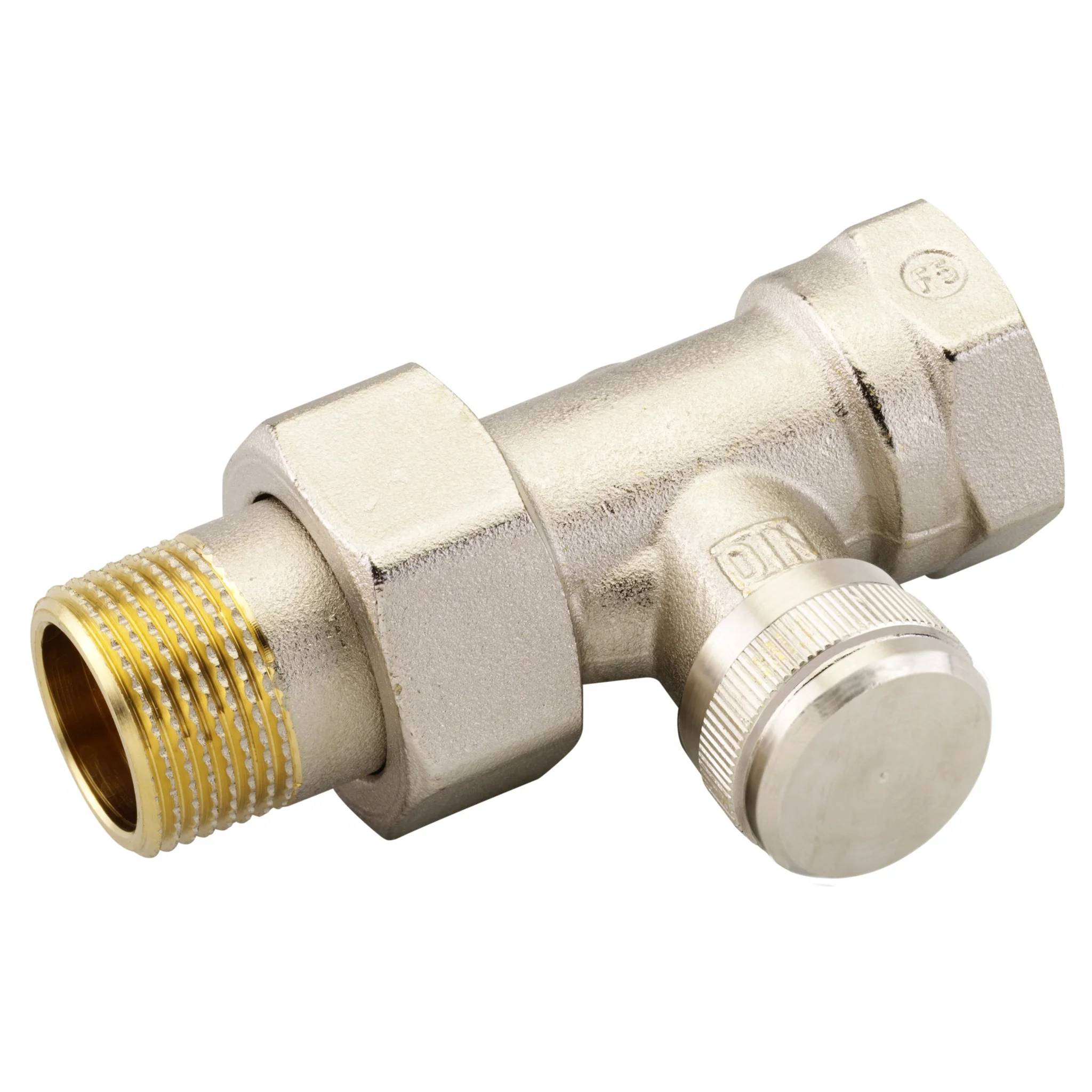 Danfoss Rücklaufverschraubung, RLV 20, R 3/4, Durchgang, vernickelt, 1 Stk.