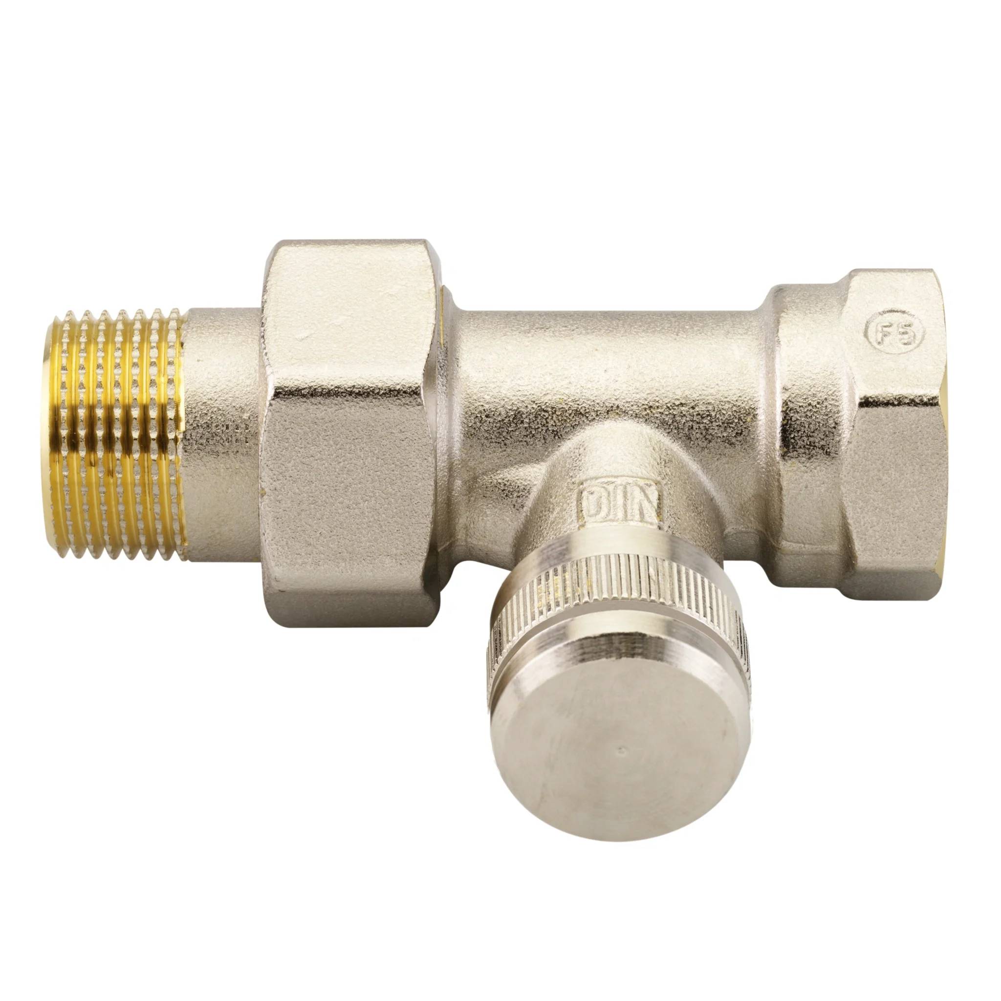 Danfoss Rücklaufverschraubung, RLV 20, R 3/4, Durchgang, vernickelt, 1 Stk.