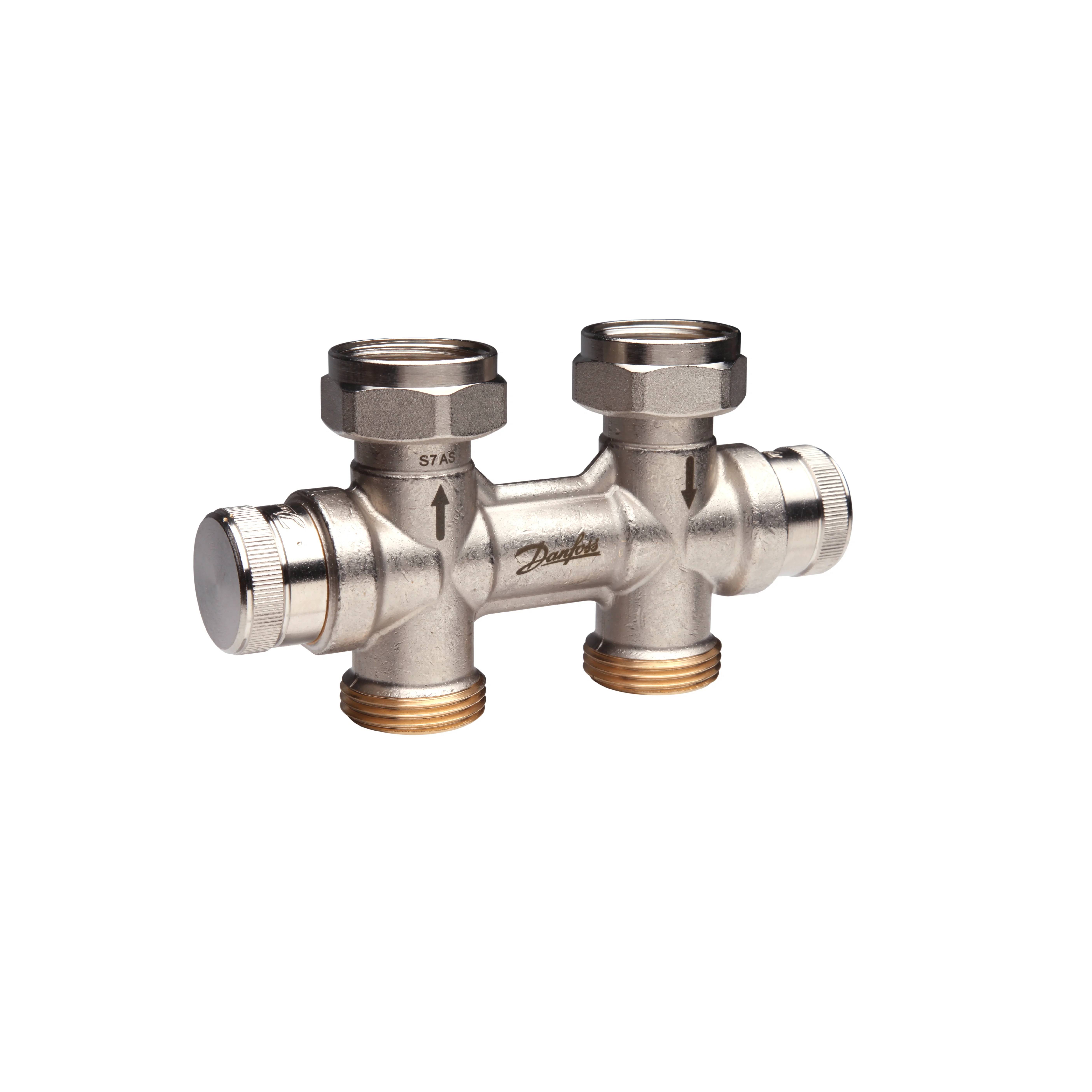 Danfoss dynamischer Hahnblock, RLV-KDV, Ventil-HK G 3/4", Durchgang, 1 Stk.
