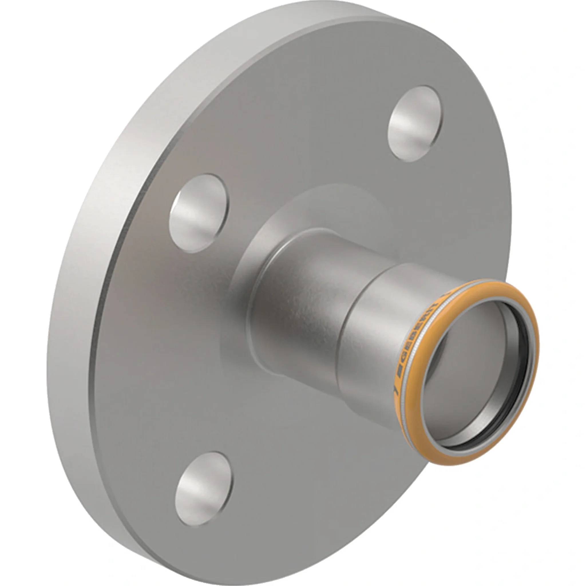 Geberit GE Mapress Therm Flansch, mit Pressmuffe, DN32/d35mm, PN10/16, NPW, 1 Stk.