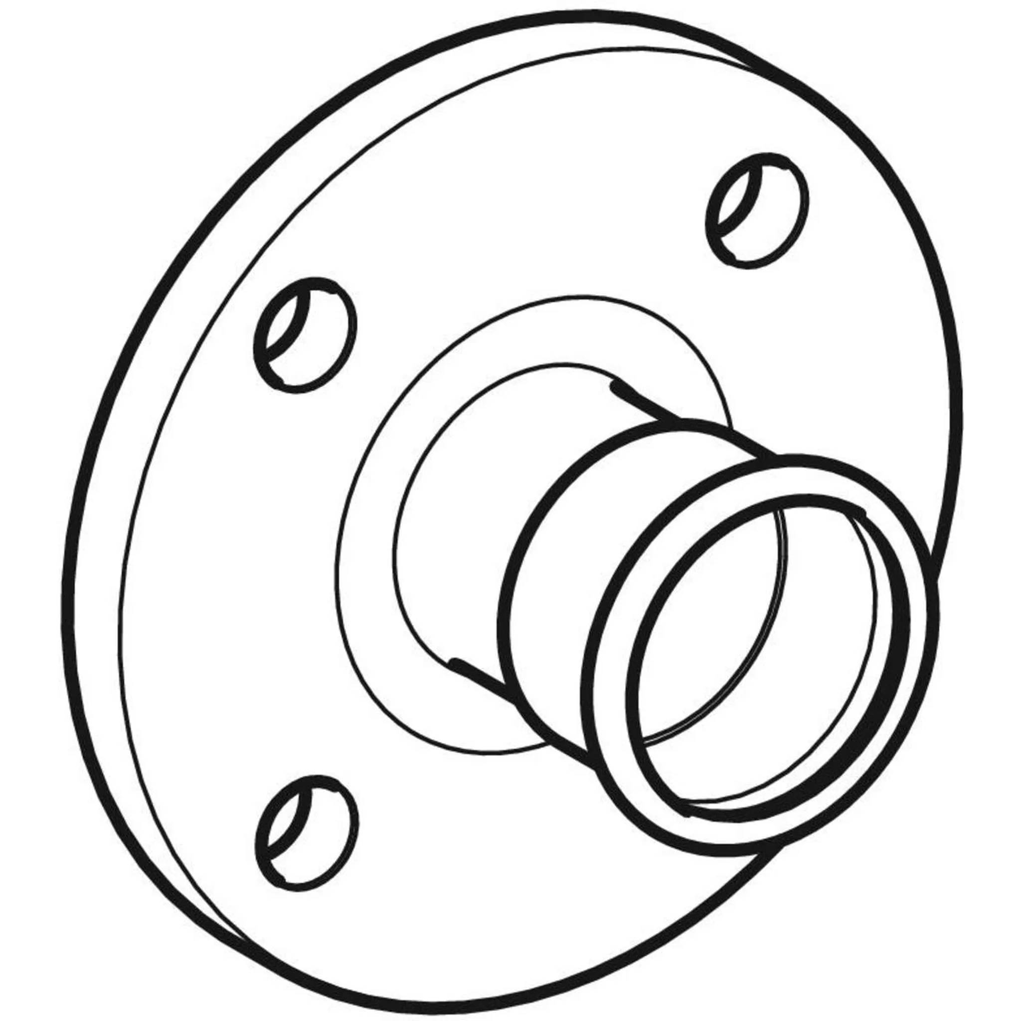 Geberit GE Mapress, C-Stahl, Flansch PN10/16, Pressmuffe, d28mm, verzinkt, 1 Stk.