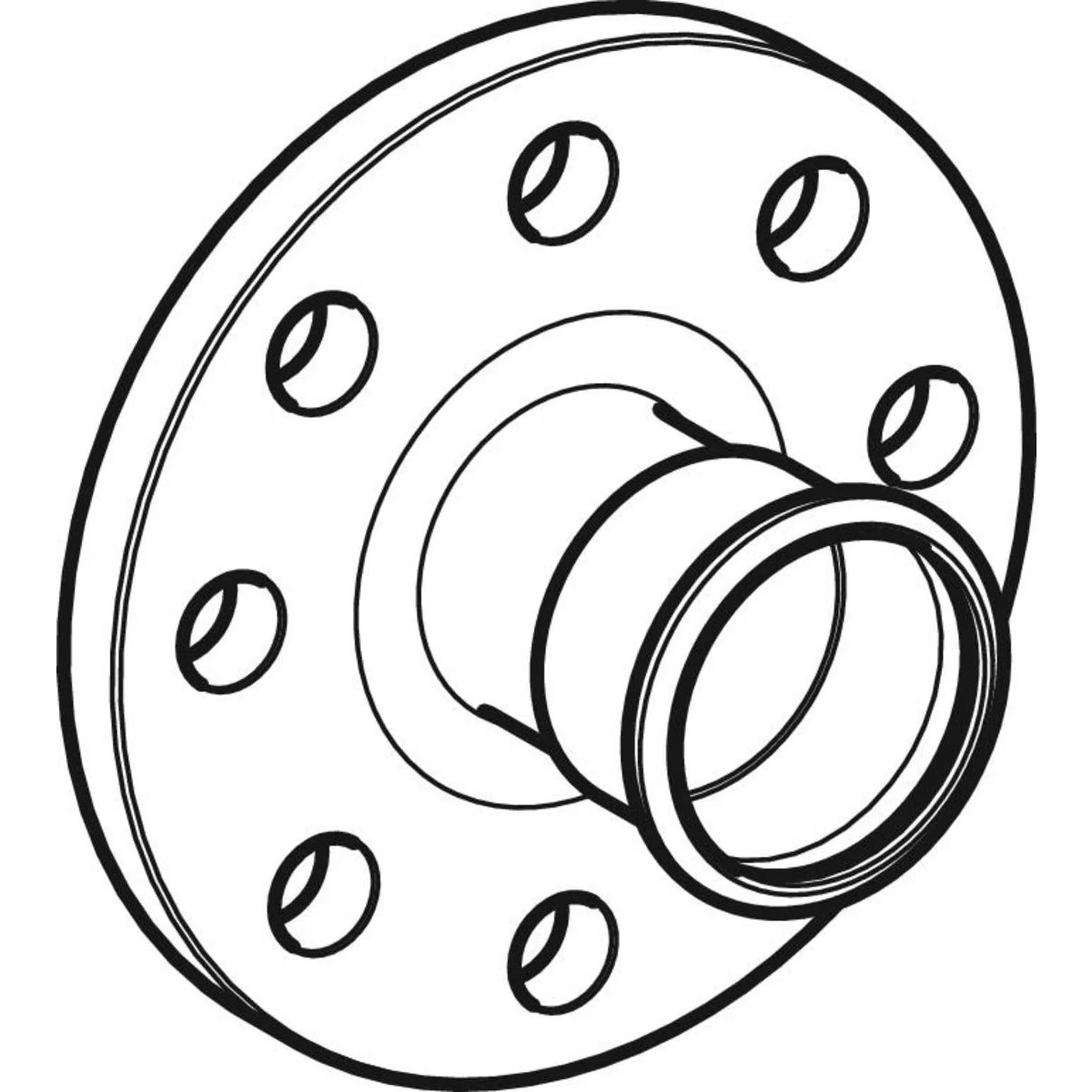 Geberit GE Mapress Edelstahl Flansch, PN10/16, Pressmuffe, d88,9mm, 1 Stk.