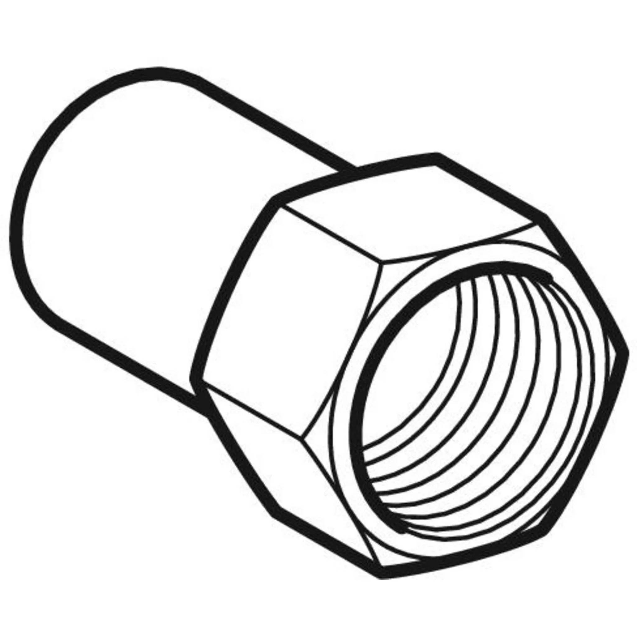 Geberit GE Mapress C-Stahl, Uebergang mit Einschubende, d35mm x Rp1/2, 1 Stk.