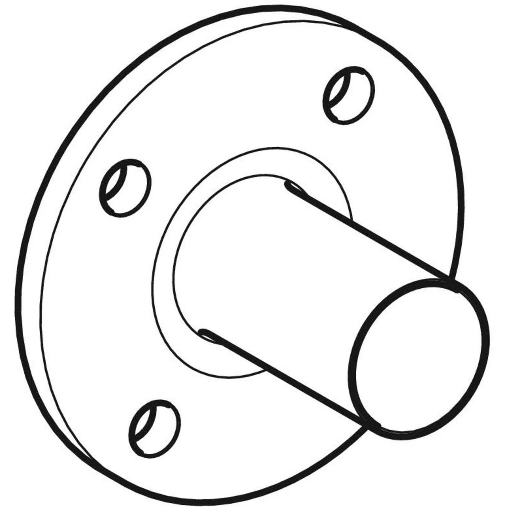 Geberit GE Mapress, Edelstahl, Flansch, PN10/16, Einschubende, d54mm, 1 Stk.