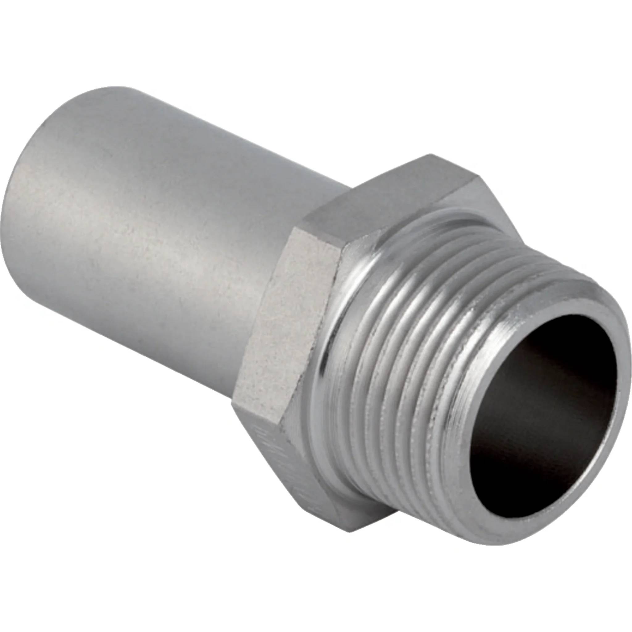 Geberit Mapress Edelstahl Übergang mit Einschubende, d18mm, R1/2, Packung mit 5 Stk.