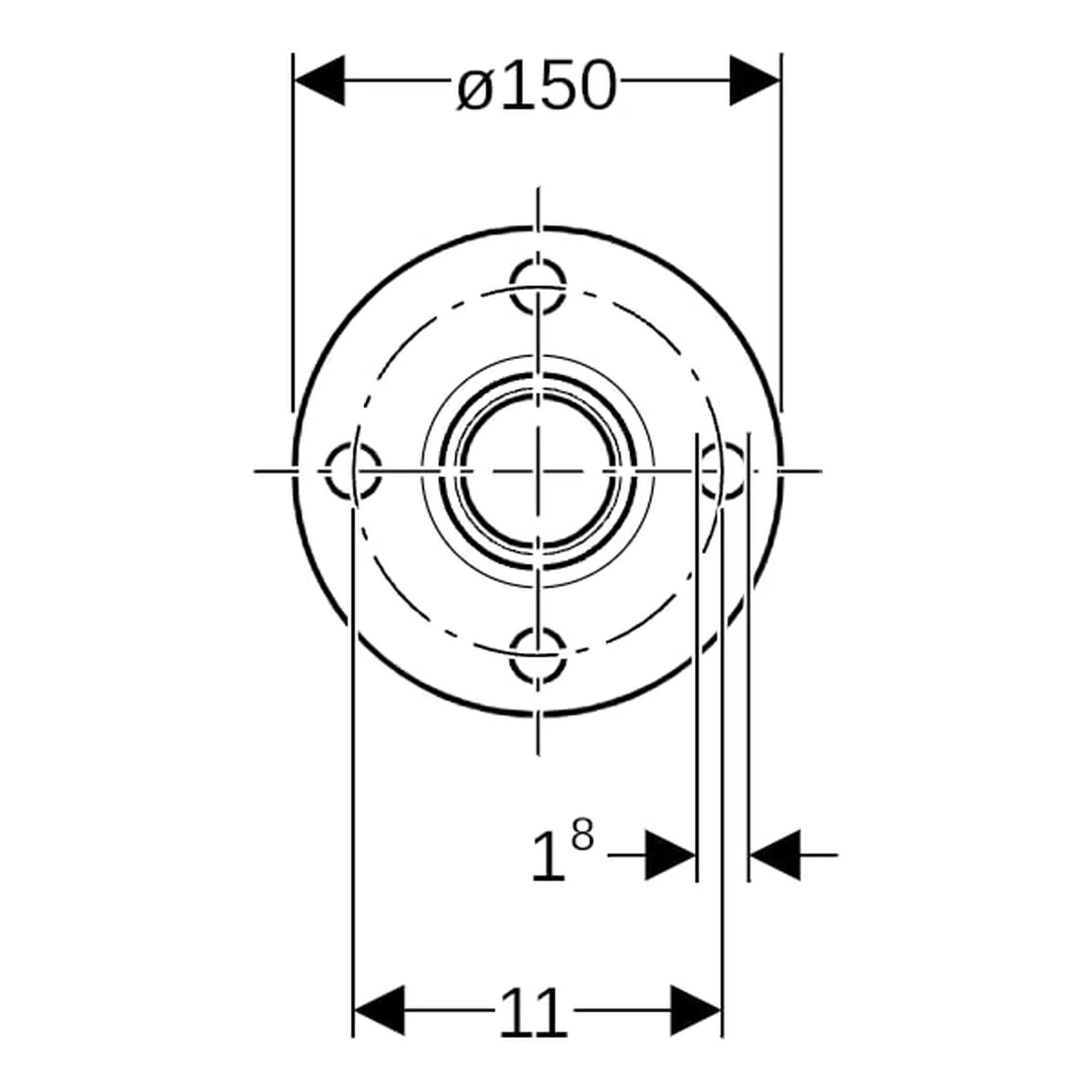 Geberit Mapress Therm Flansch mit Pressmuffe, DN40/d42mm, PN10/16, NPW, 1 Stk.