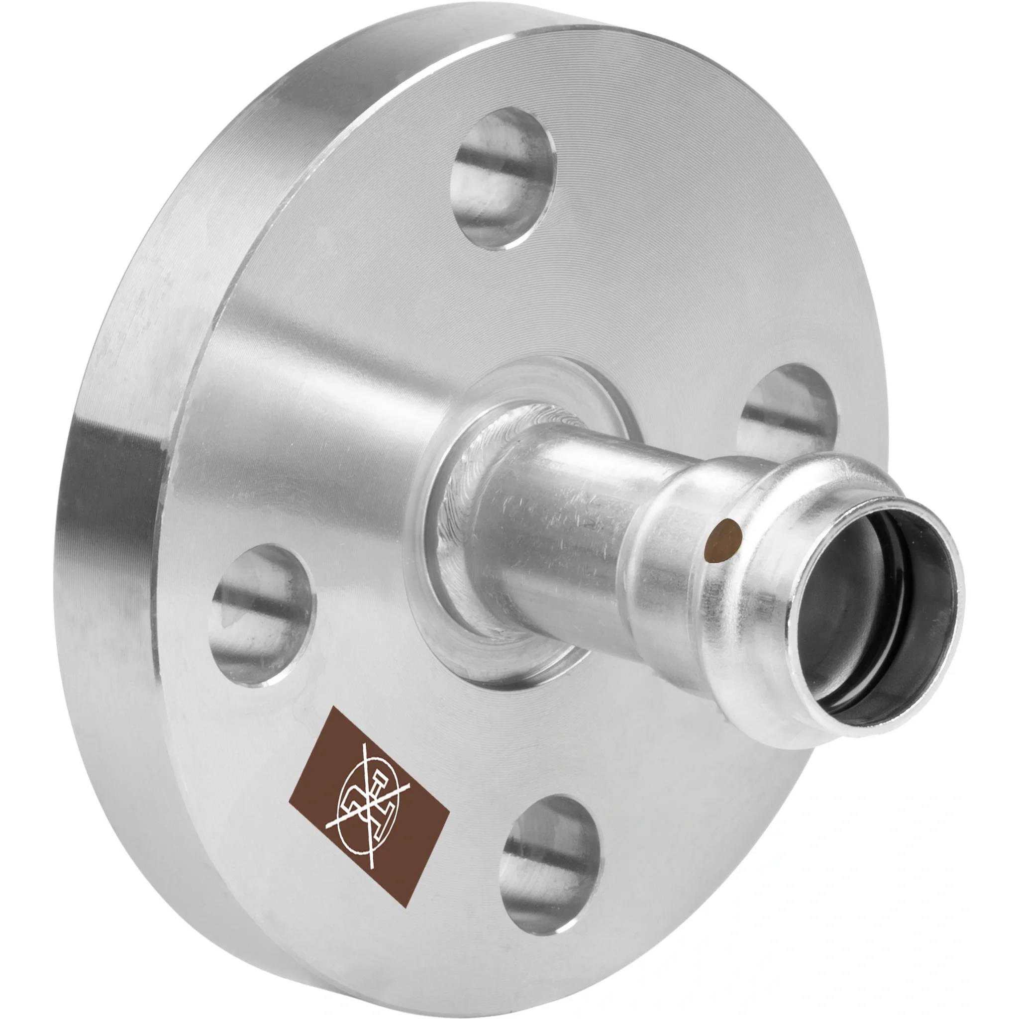 Viega Temponox-Flanschübergang, Stahl nichtrostend, Modell 1759, DN 40, d 42, 4 Bohrungen, Lochkreis-Ø 110, 1 Stk.