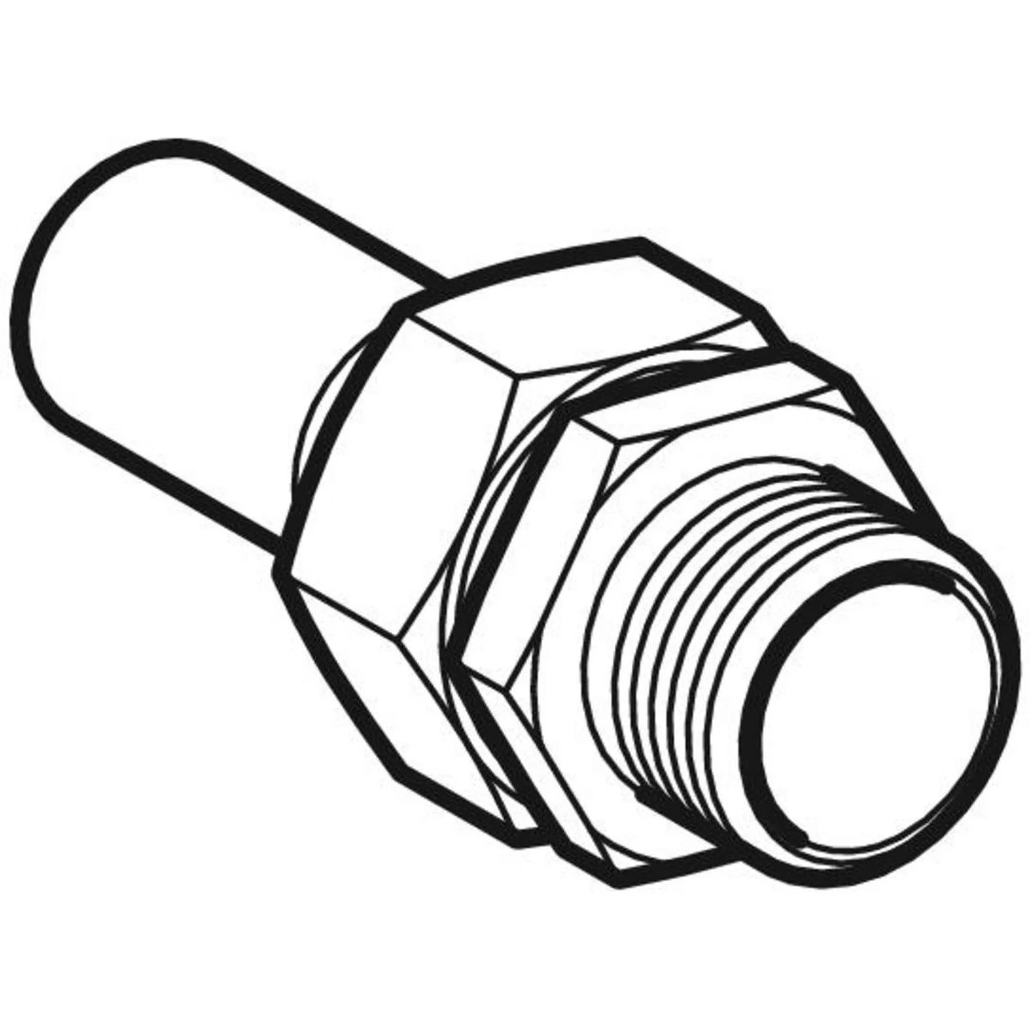 Geberit GE Mapress ES Uebergangsverschraubung, Messing, mit UeWM, d28mm, R1, u EE, 1 Stk.