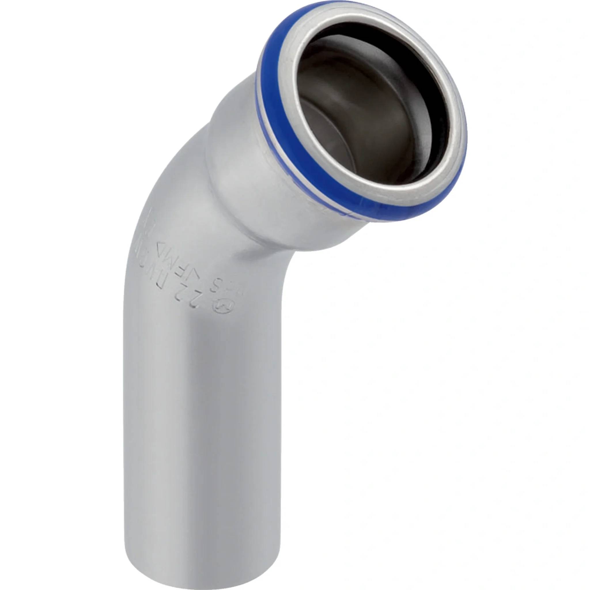 Geberit GE Mapress, Edelstahl Bogen, Einschubende, 45 Gr., d76,1mm, 1 Stk.