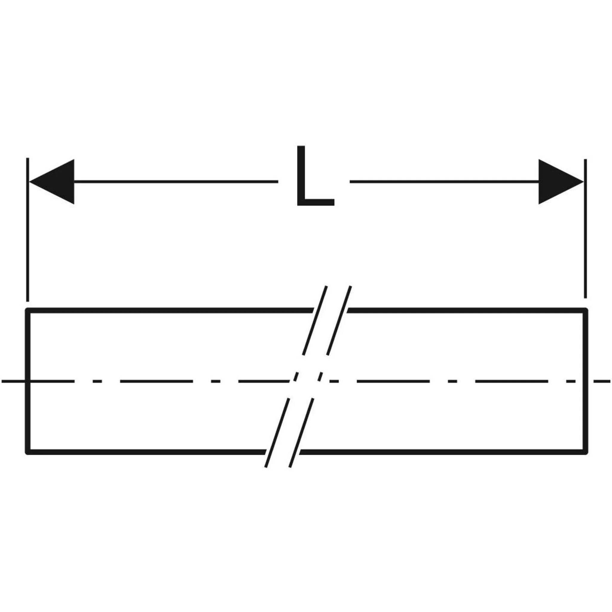 Geberit Mapress C-Stahl Systemrohr, 42mm, verzinkt, Stange mit 6m, 1 Stk.