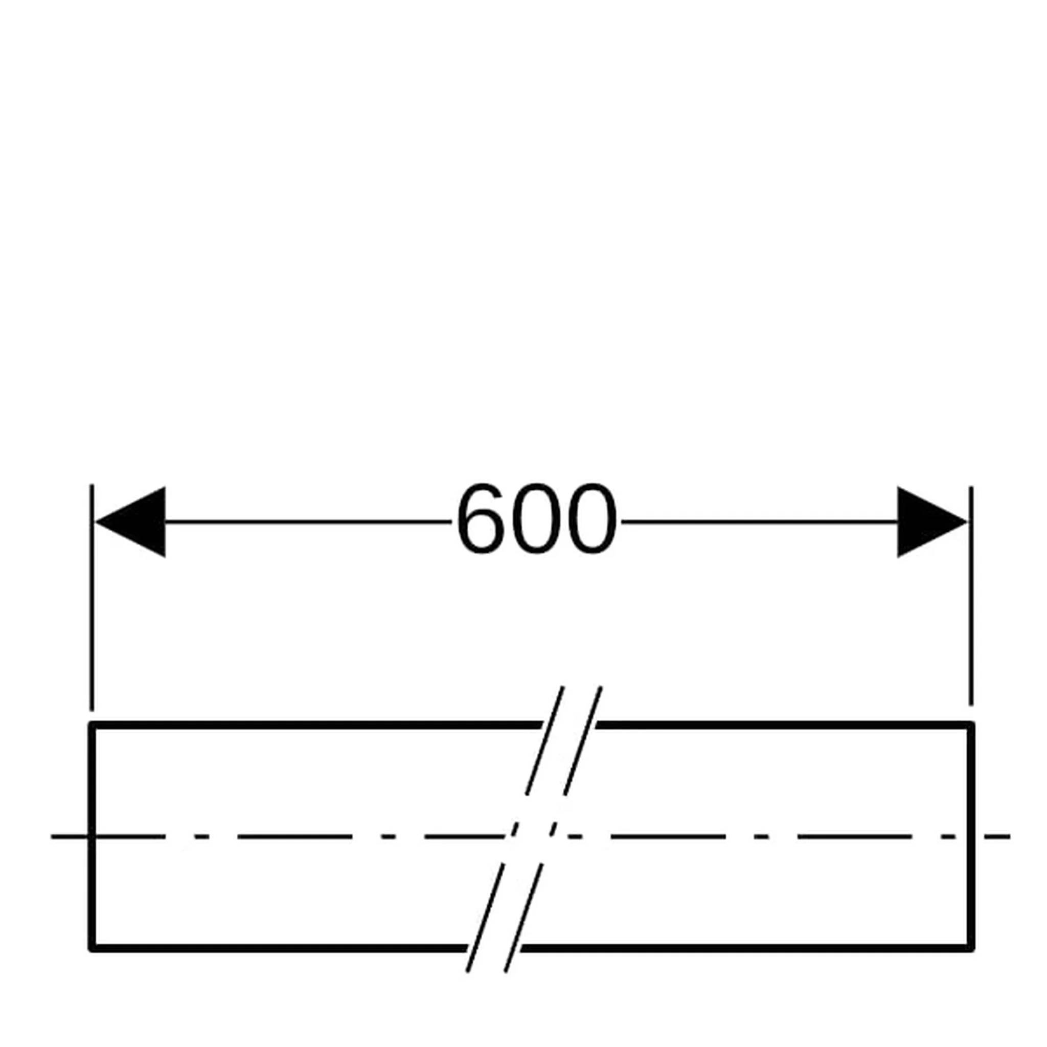 Geberit Mapress C-Stahl Systemrohr, 54mm, verzinkt, Stange mit 6m, 1 Stk.