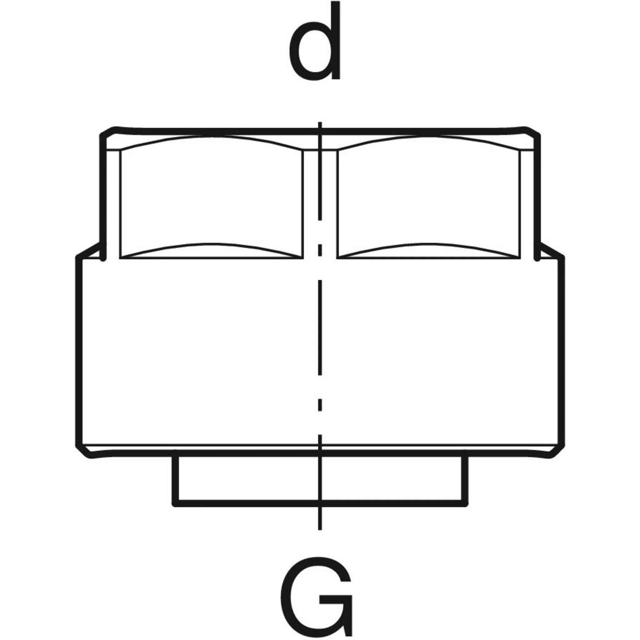Geberit GE Mapress, Klemmverschraubung, Eurokonus, d15mm, G3/4, 1 Stk.