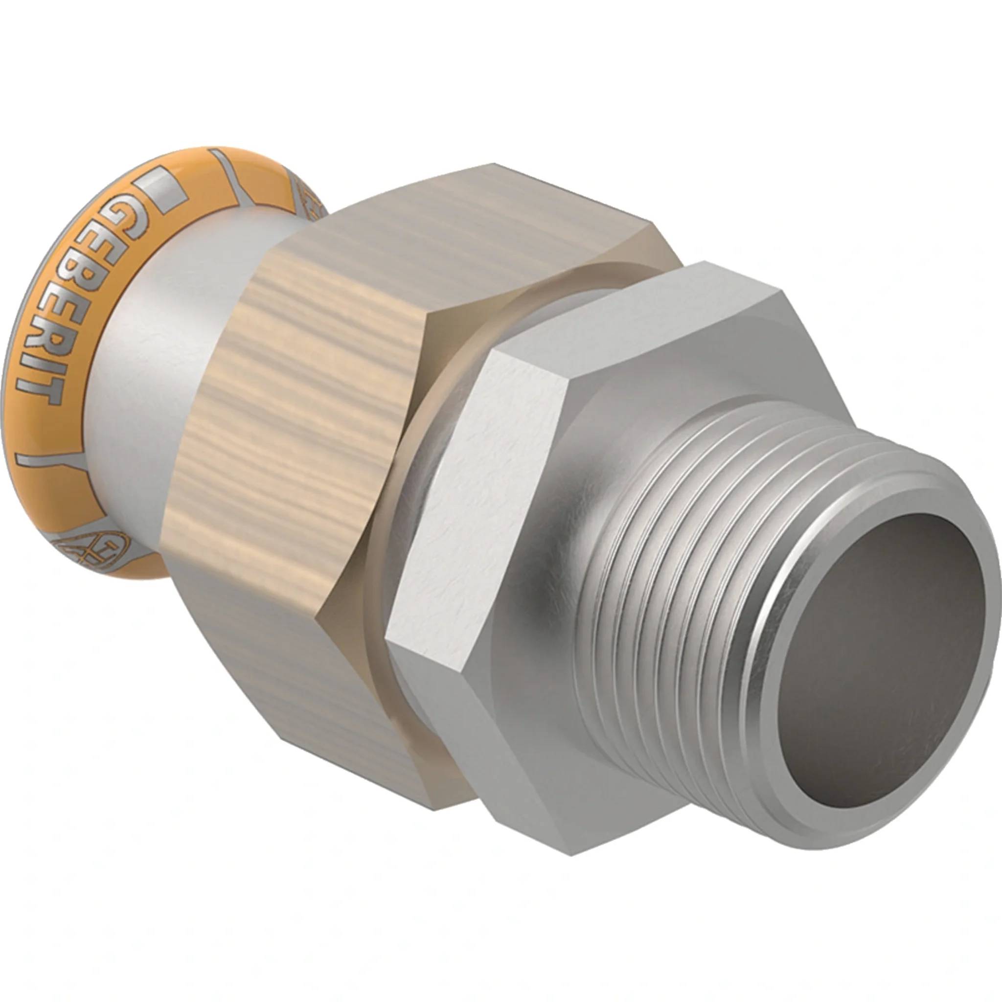 Geberit GE Mapress Therm Uebergangsverschraubung, d22mm, R3/4, NPW, 1 Stk.