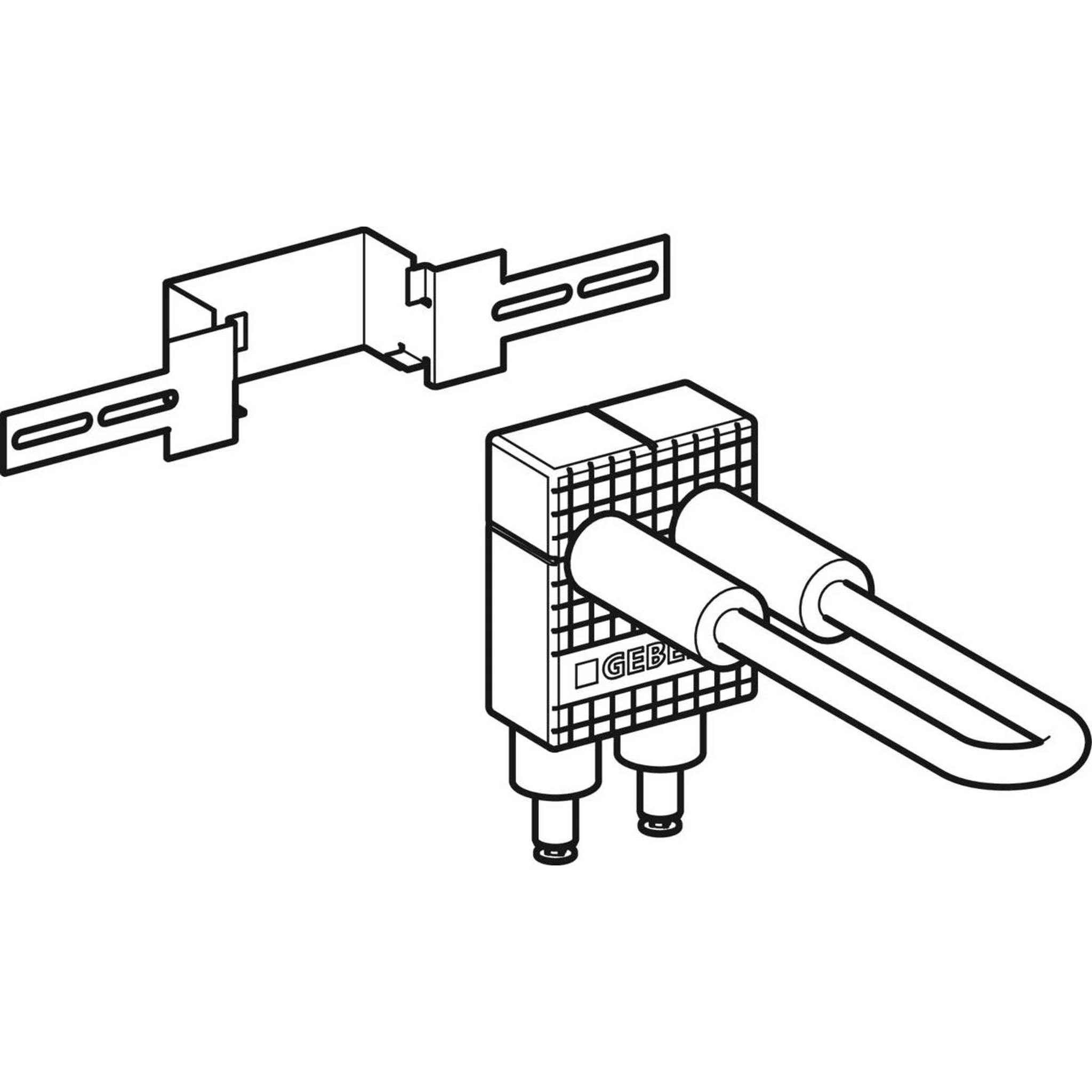 Geberit GE Mapress, Hzk-Anschlussbox, Typ L, d15mm, vernickelt, 1 Stk.