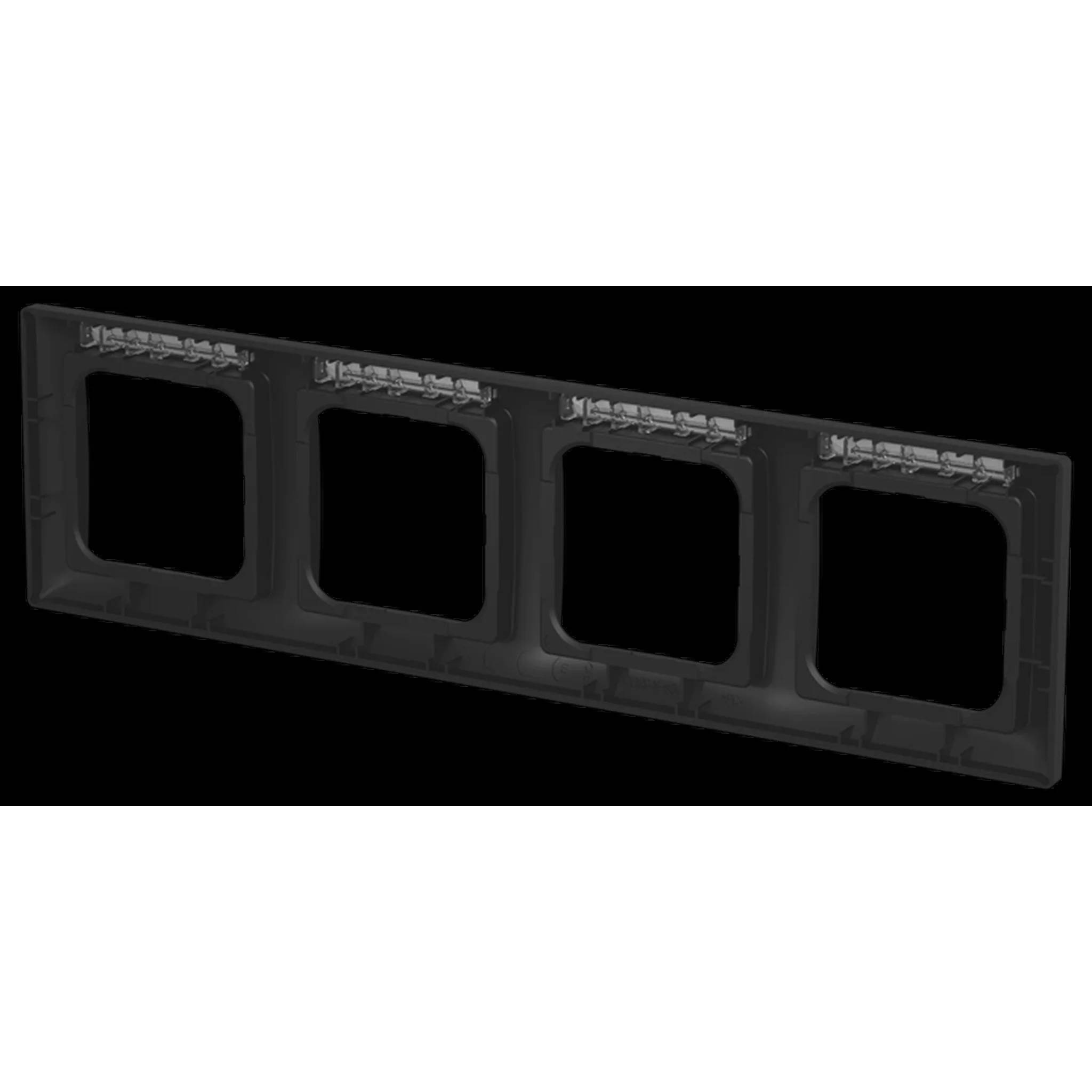 Busch-Jaeger Abdeckrahmen, 4-fach, Sichtfenster, waagerecht, Busch-balance® SI, 1 Stk.