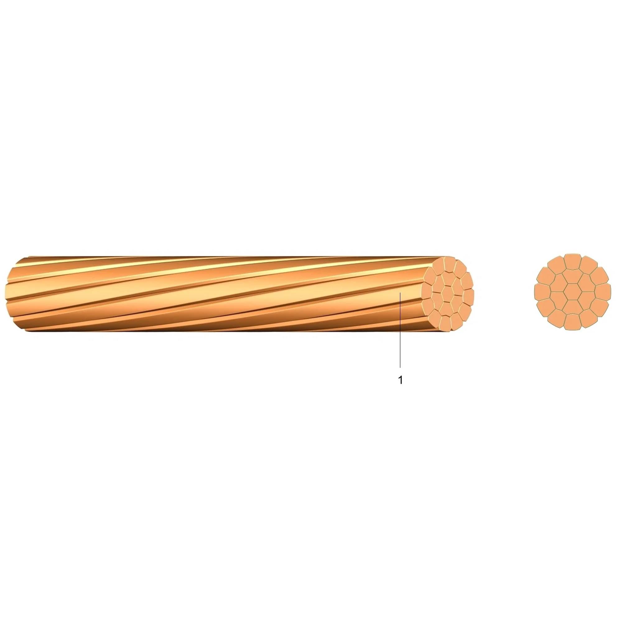 Meinhart Kupferseil, blank, weich, Rolle mit 100m, 1 Stk.