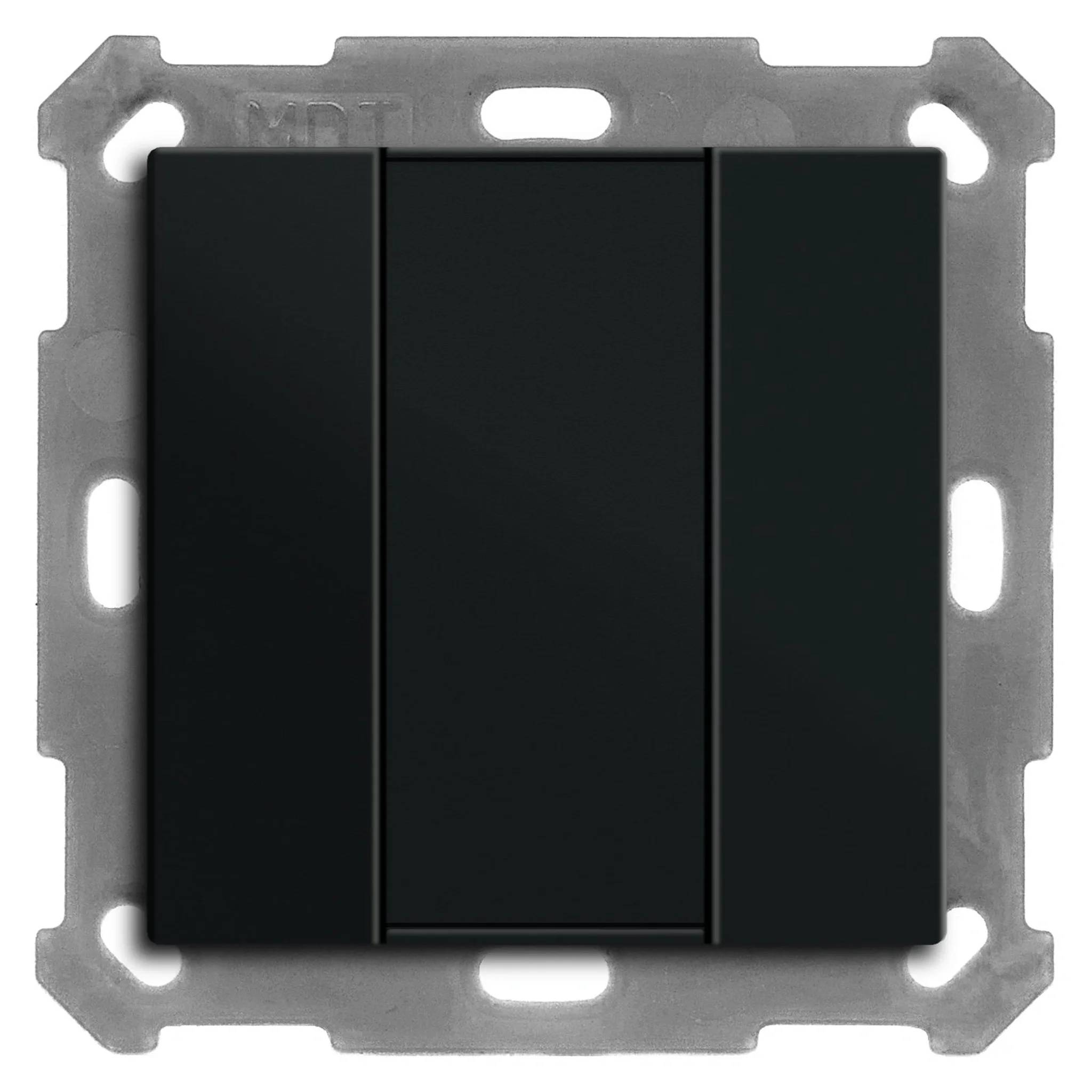 MDT KNX Taster 55, 2-fach, Schwarz matt, 1 Stk.