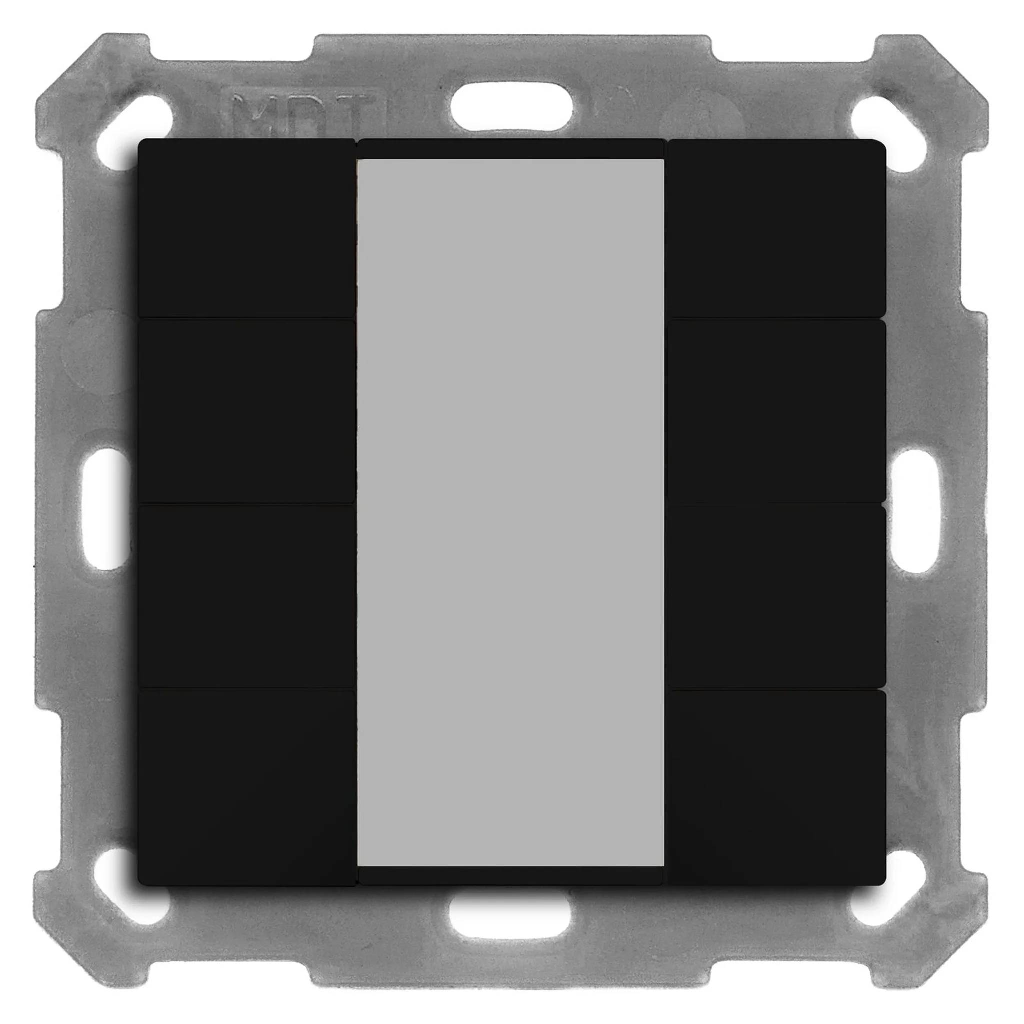 MDT KNX Taster 55, 8-fach, Schwarz matt, 1 Stk.