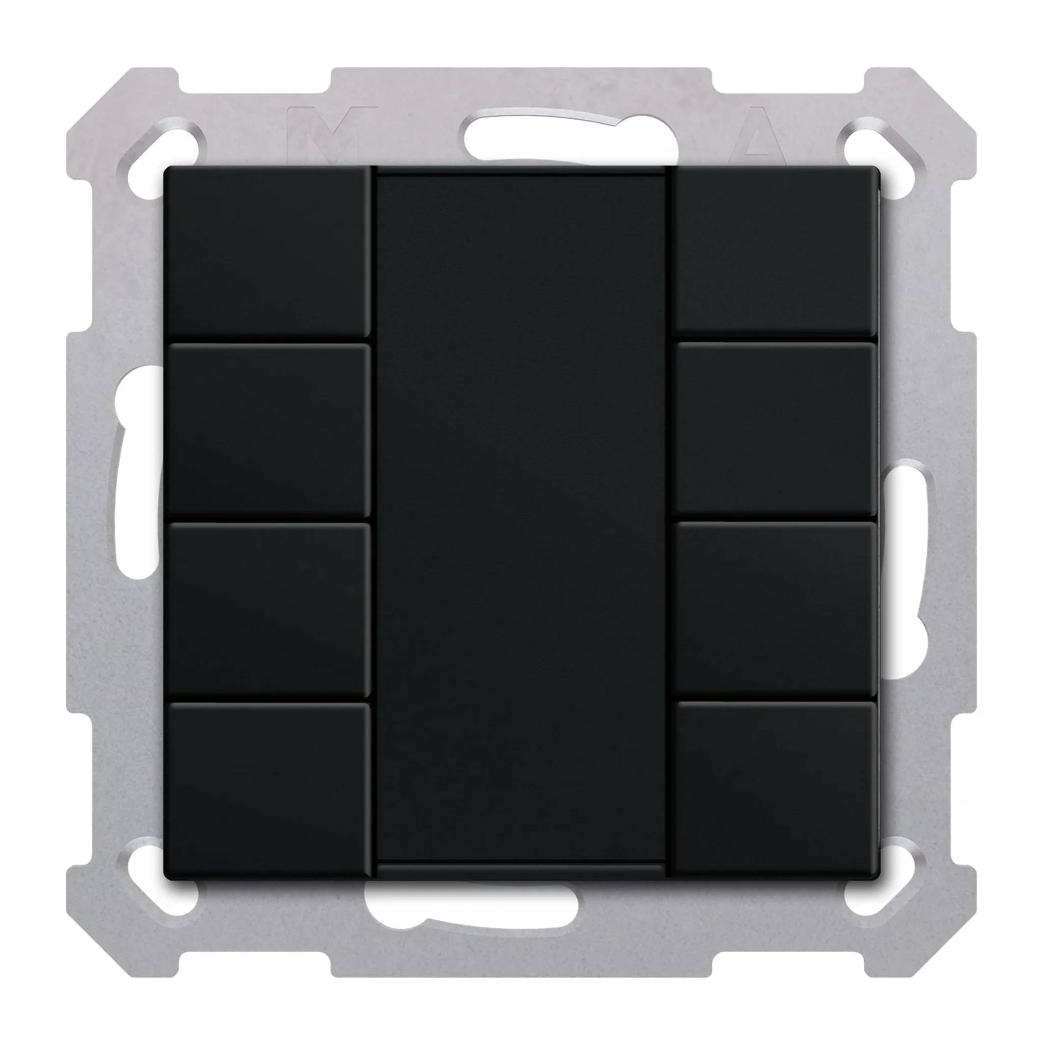 MDT KNX Taster 55, 8-fach, Schwarz matt, 1 Stk.
