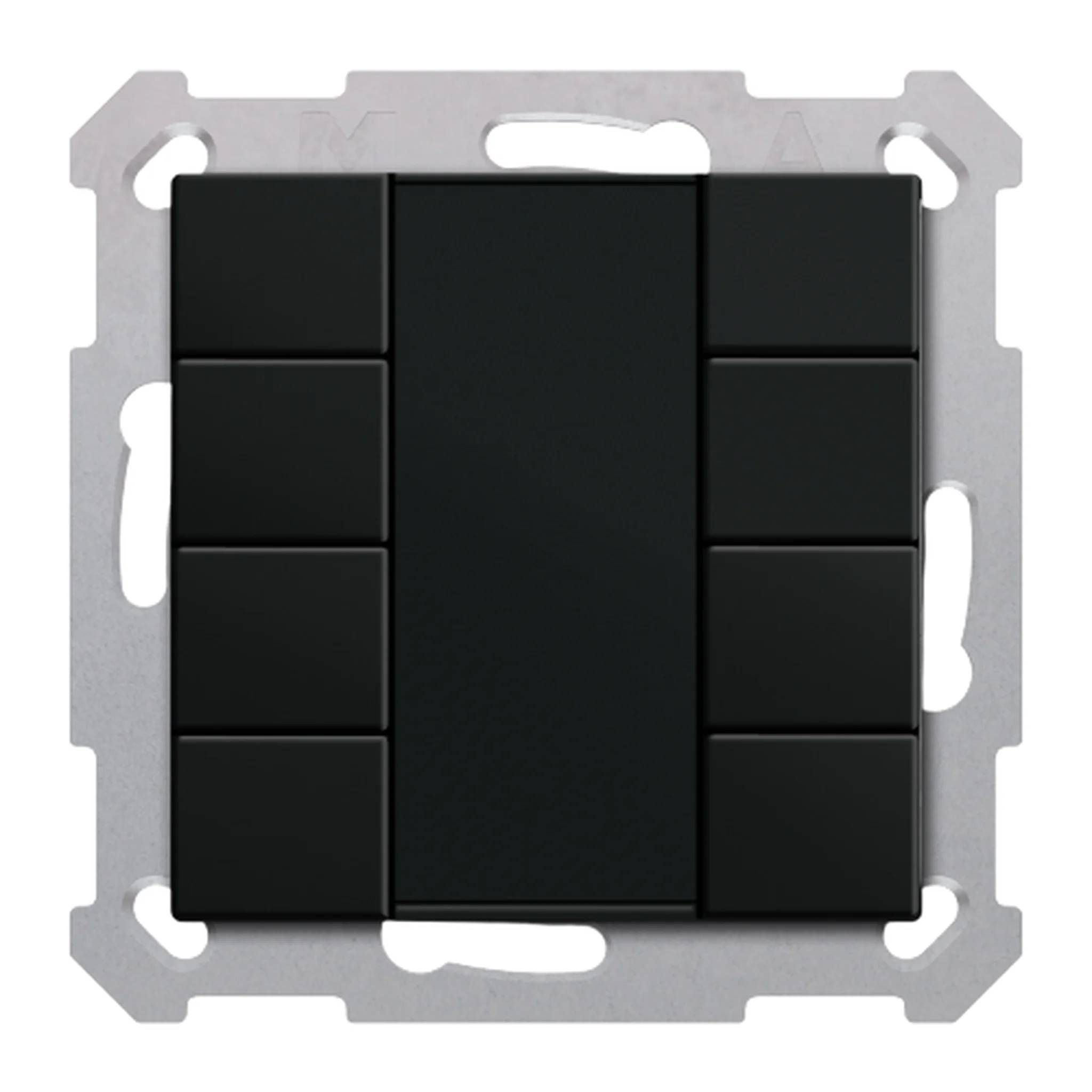 MDT KNX Taster 55, 8-fach, Schwarz matt, 1 Stk.