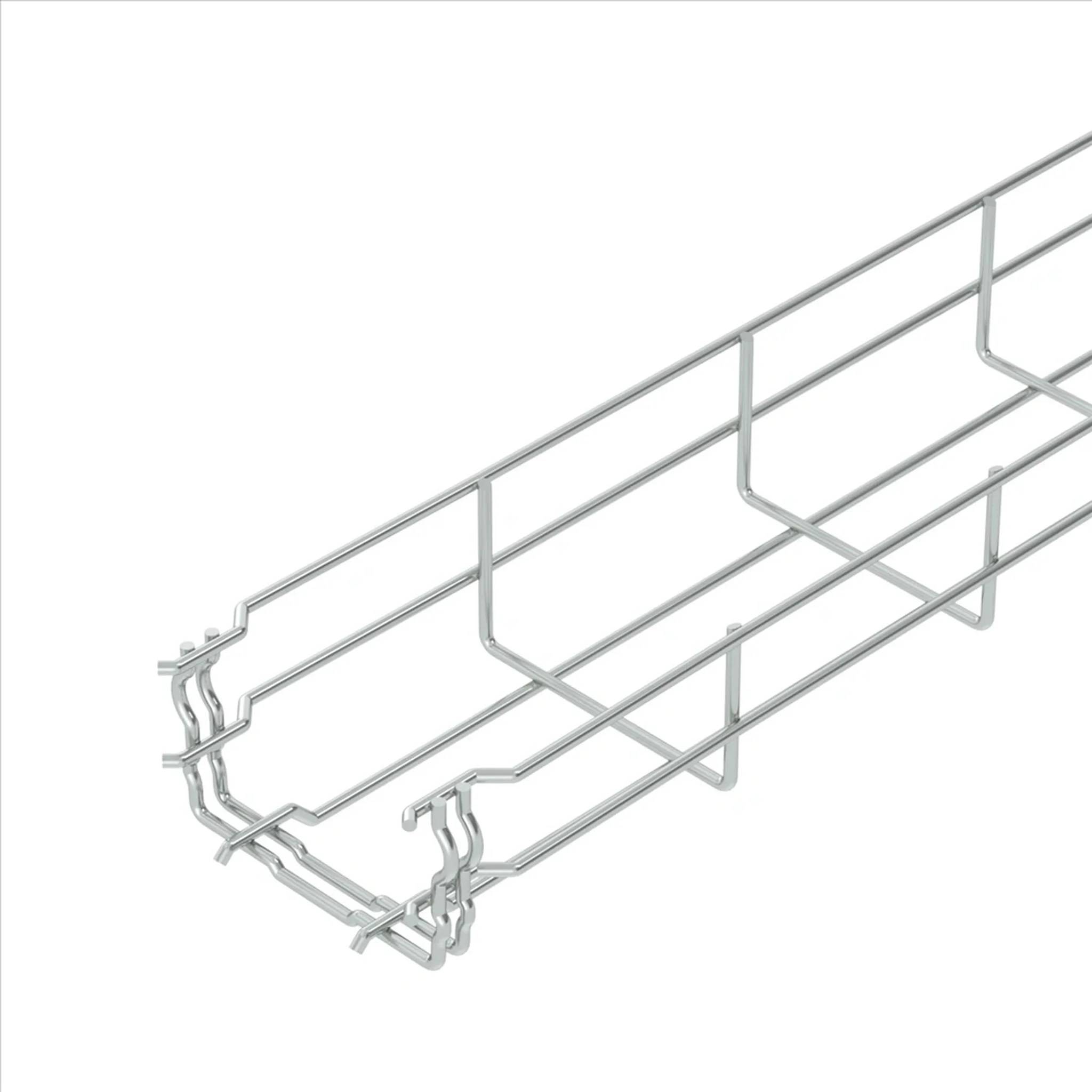 OBO Gitterrinne GRM, 55x100mm, Stahl galvanisch verzinkt, Stange mit 3m, 1 Stk.