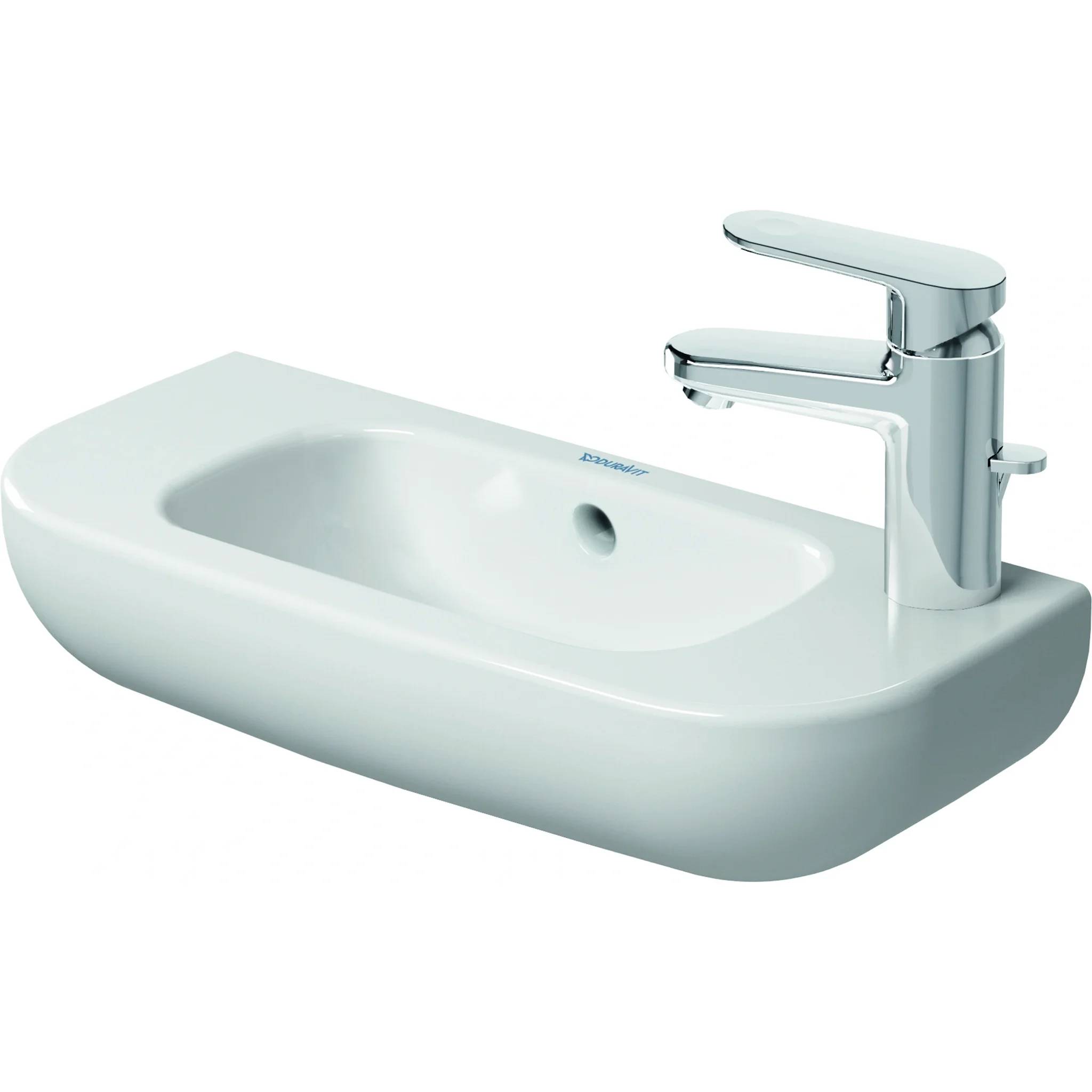 Duravit D-Code, Handwaschbecken, Weiß Hochglanz, 500 mm, 07065000082, 1 Stk.